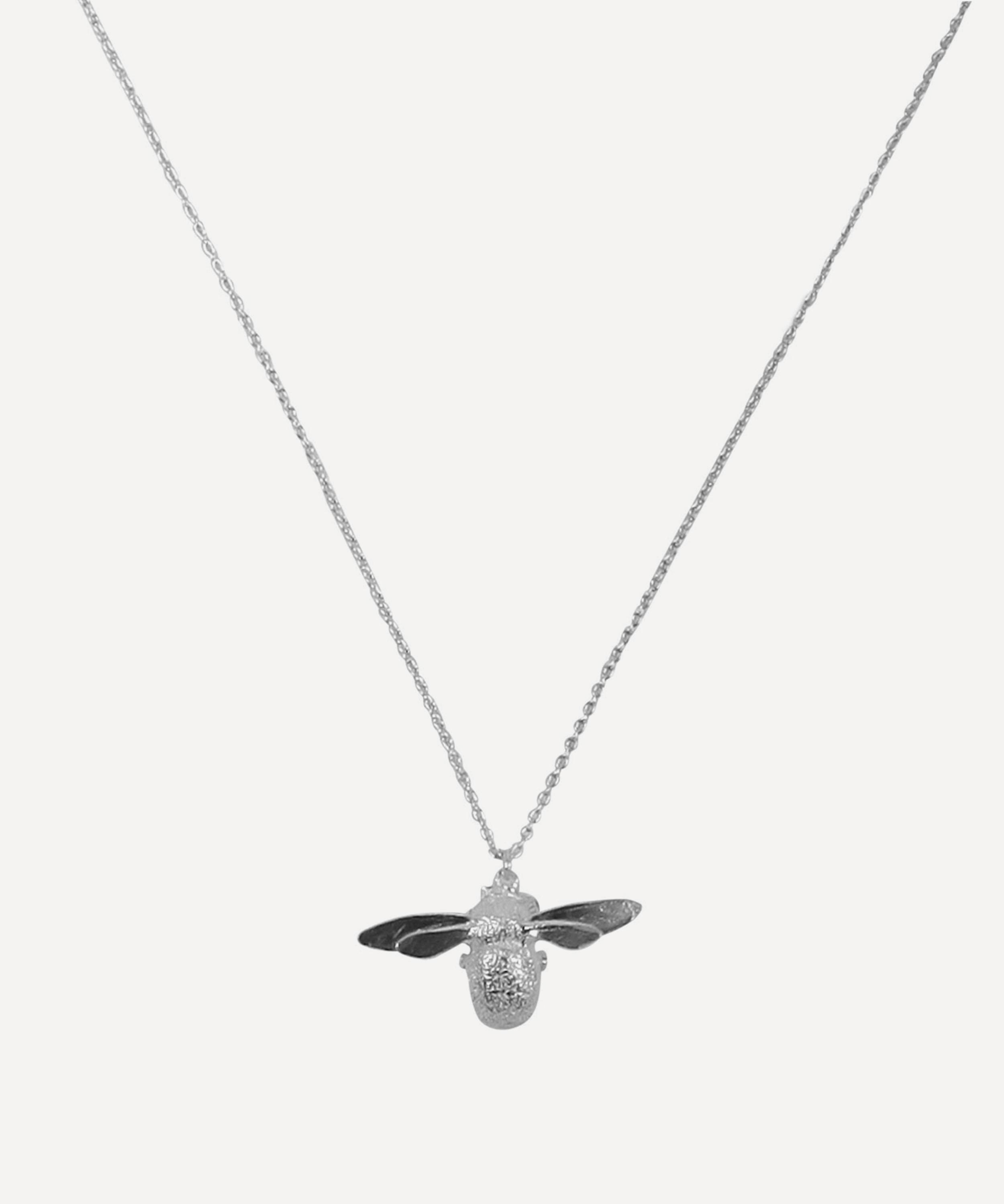 Gucci bee store necklace silver