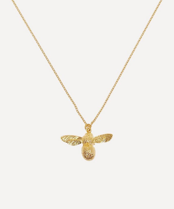 Alex Monroe - Gold-Plated Baby Bee Necklace image number null