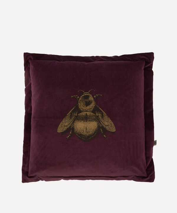 Timorous Beasties - Napoleon Bee Velvet Cushion image number 0