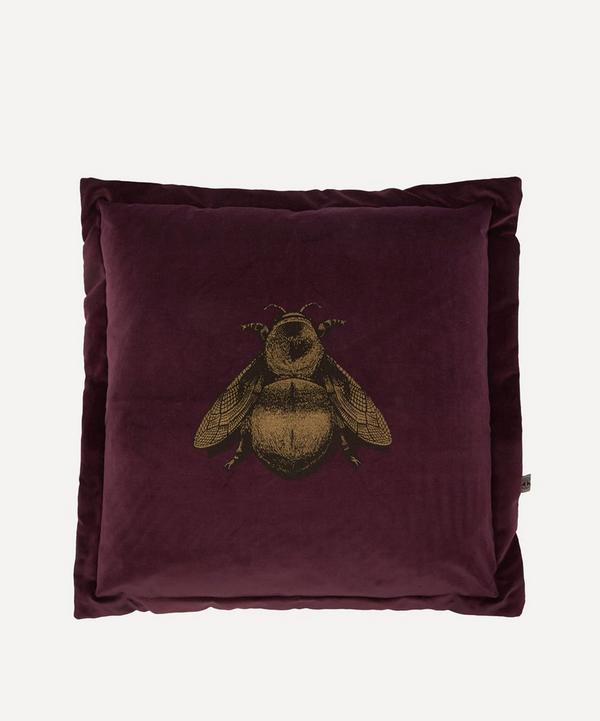 Timorous Beasties - Napoleon Bee Velvet Cushion image number null