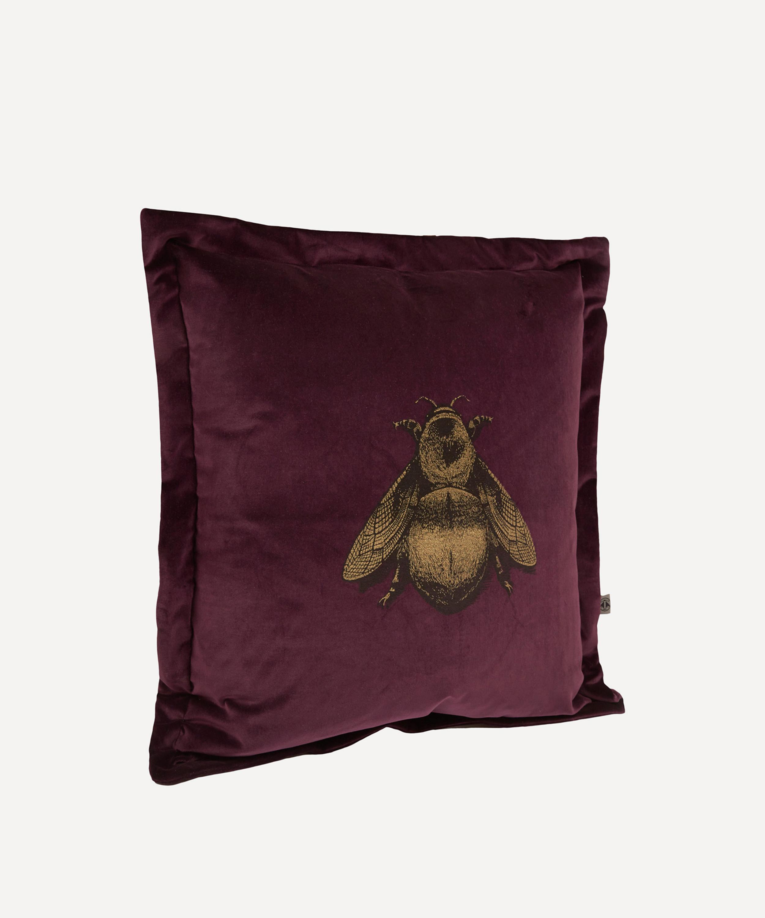 Timorous Beasties - Napoleon Bee Velvet Cushion image number 1