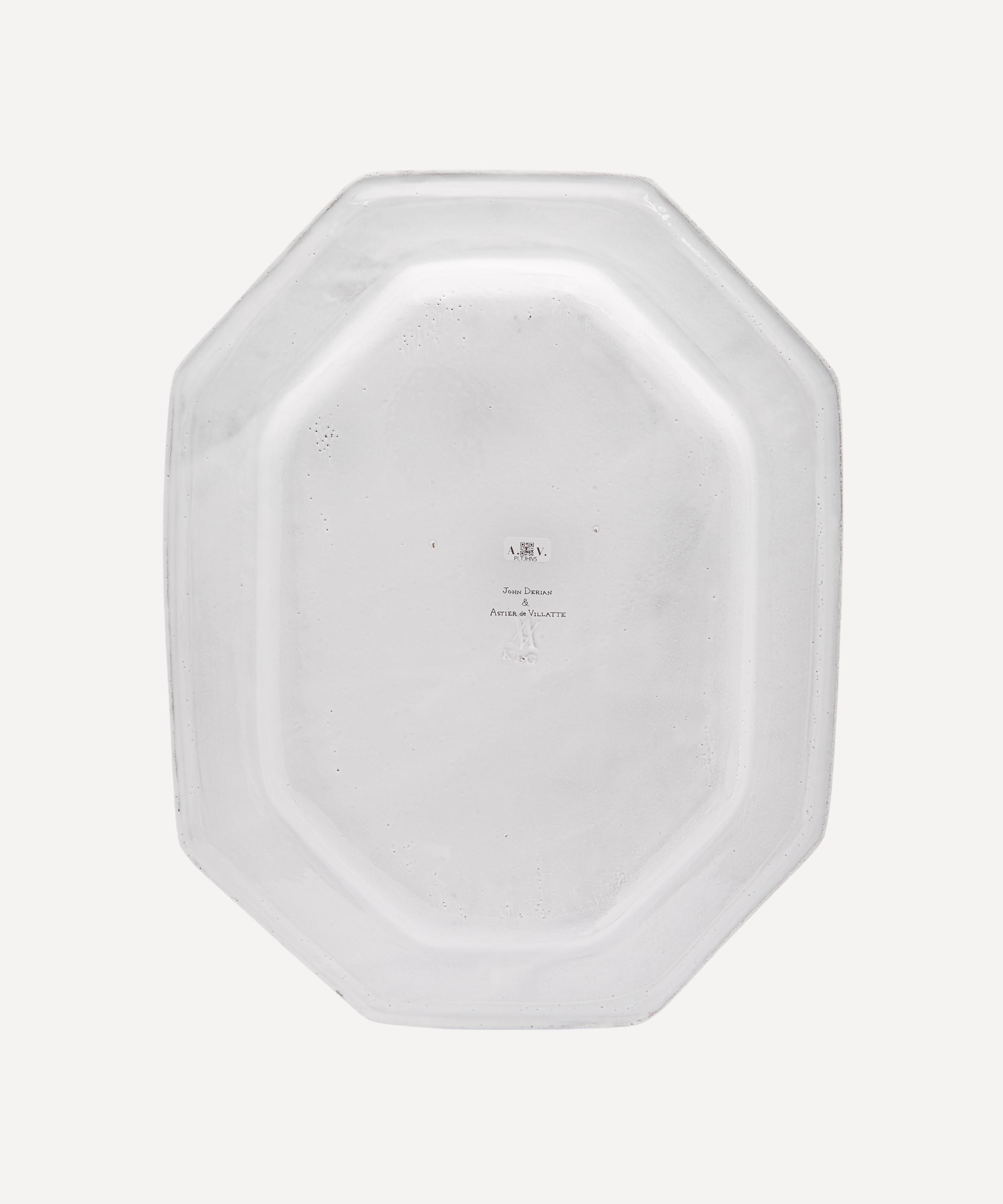 Astier de Villatte - Oval Octagonal Raven Platter image number 2