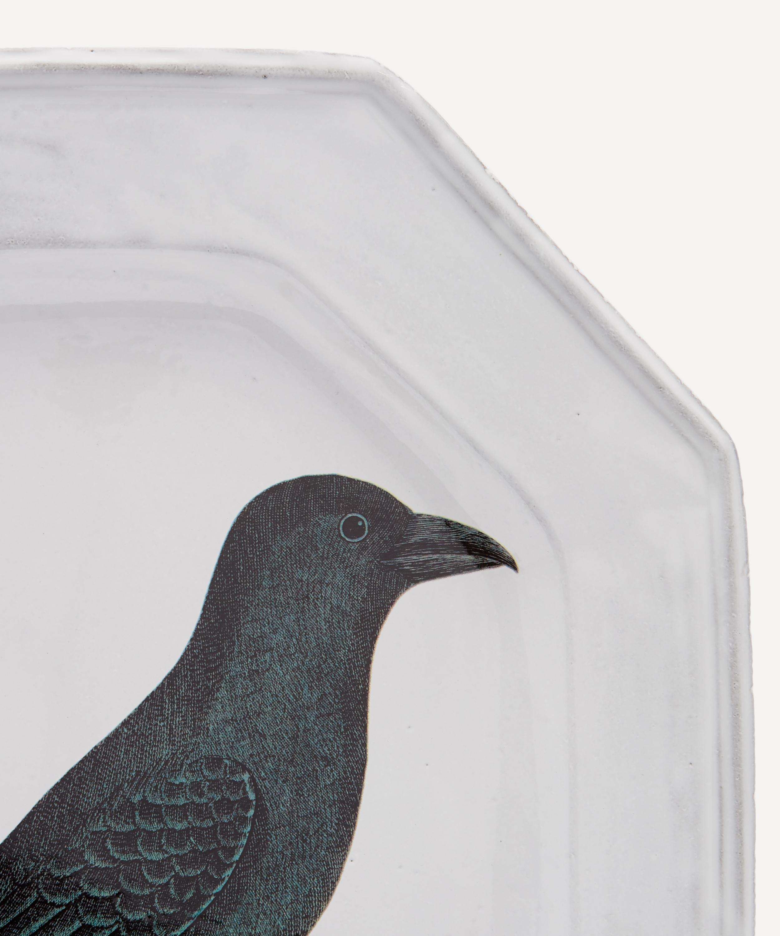 Astier de Villatte - Oval Octagonal Raven Platter image number 3