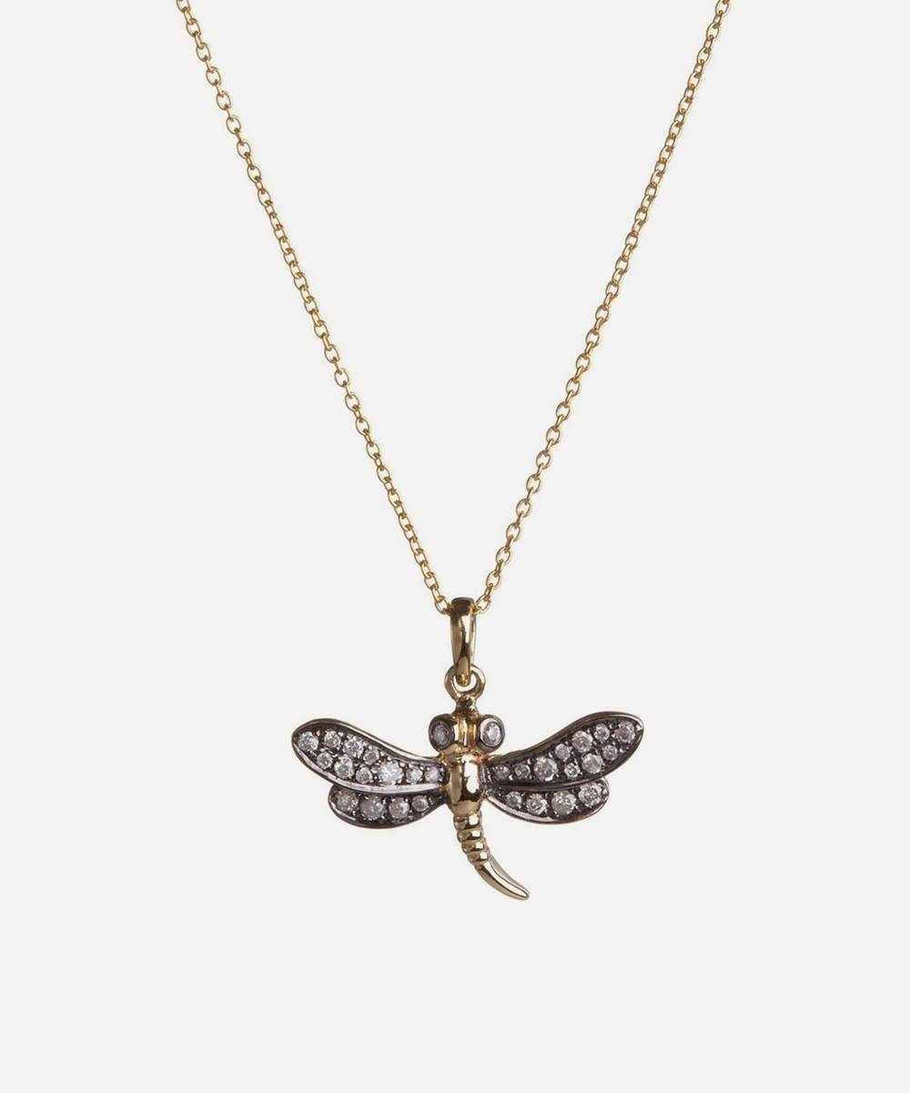 Annoushka - 18ct Gold Love Diamonds Dragonfly Necklace