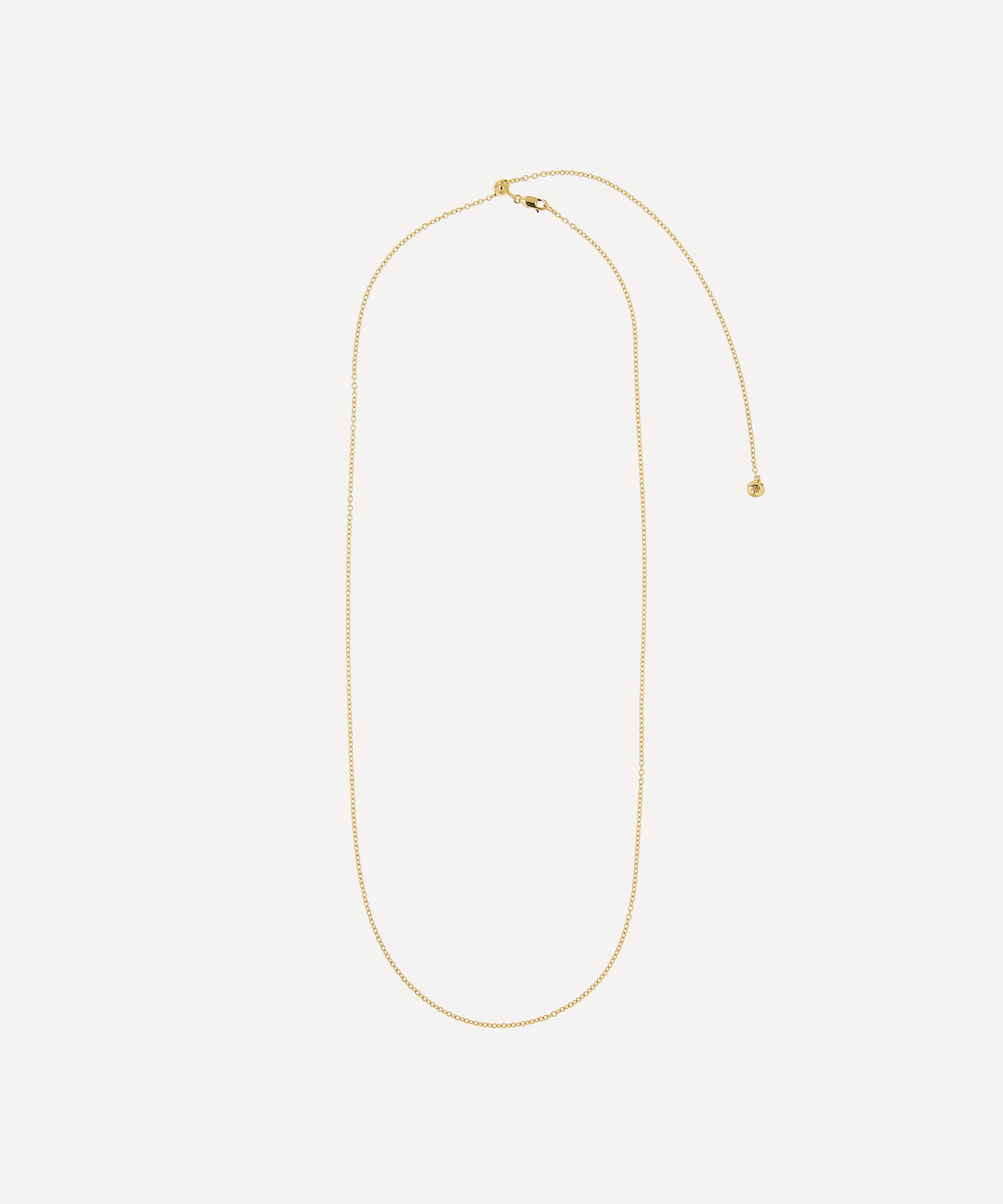 Monica Vinader - Gold Plated Vermeil Silver 32" Rolo Chain Necklace image number 0