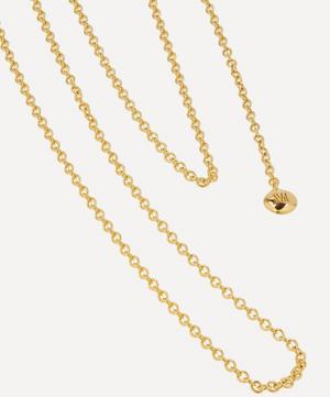 Monica Vinader - Gold Plated Vermeil Silver 32" Rolo Chain Necklace image number 2