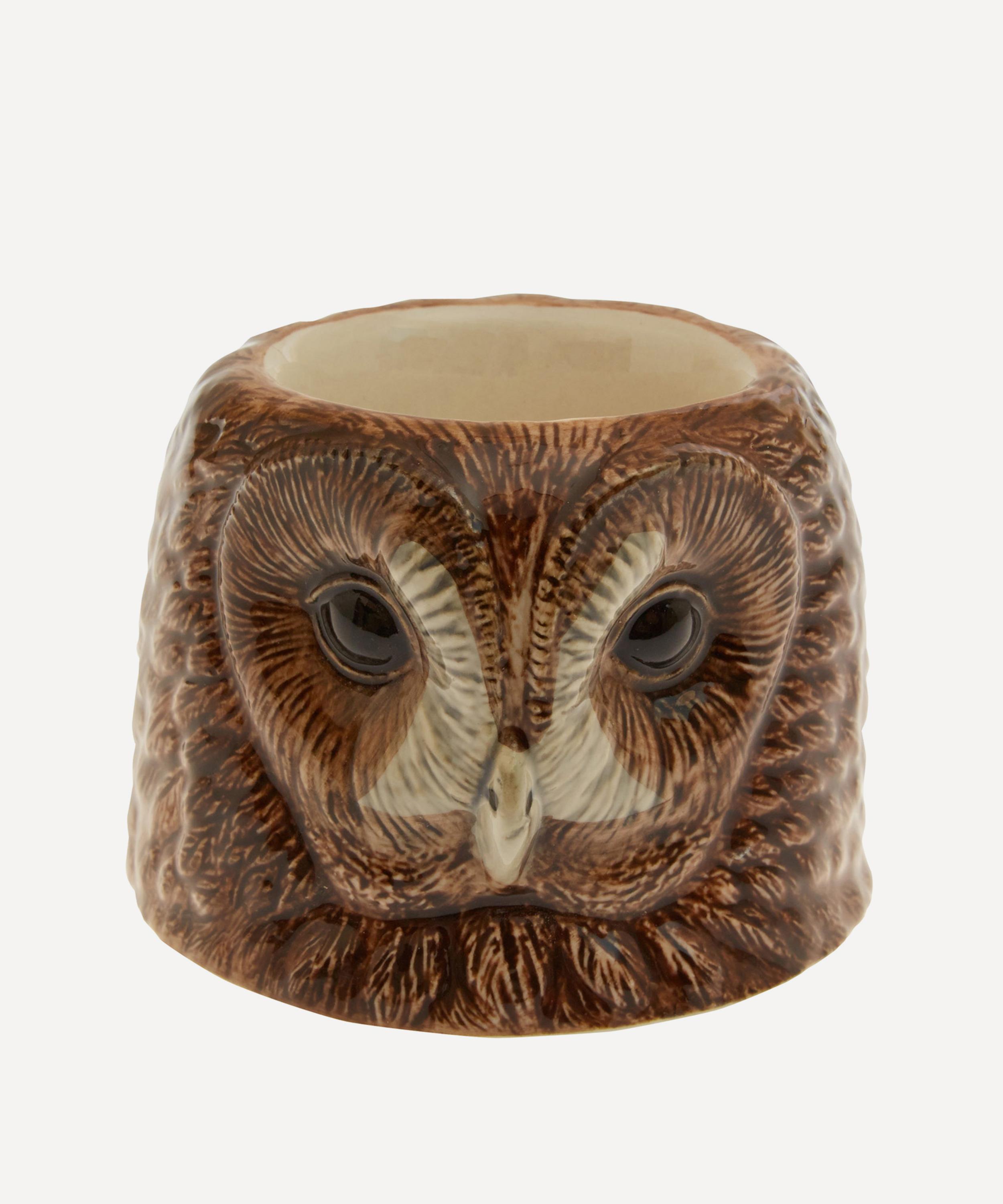 Quail - Tawny Owl Face Egg Cup image number 0
