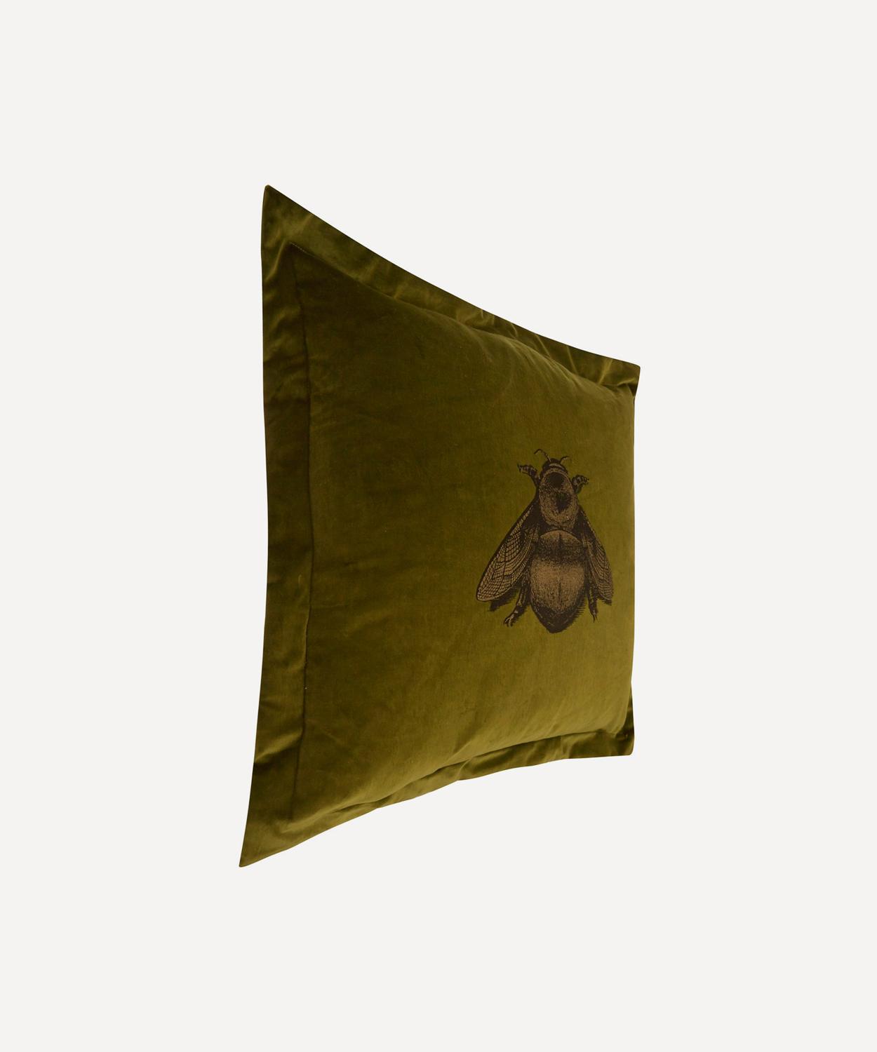 Timorous Beasties - Napoleon Bee Velvet Cushion image number 1