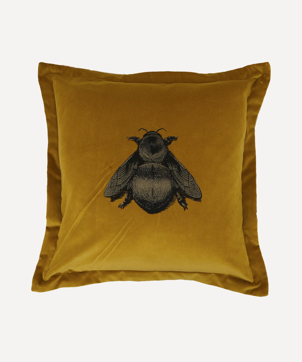 Timorous Beasties - Napoleon Bee Velvet Cushion image number 0