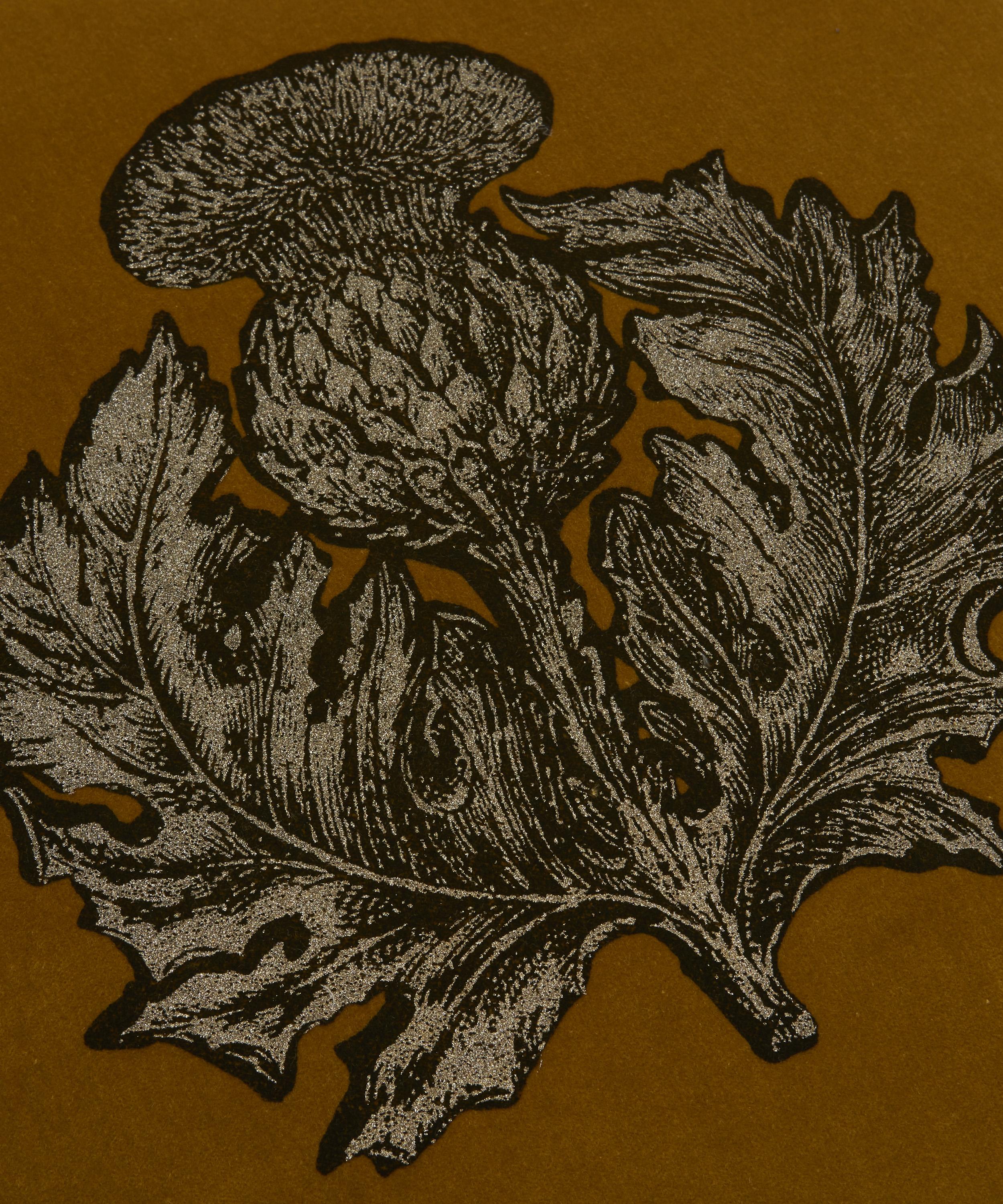 Timorous Beasties - Thistle Velvet Cushion image number 3
