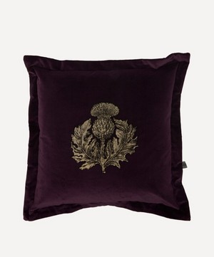 Thistle Velvet Cushion