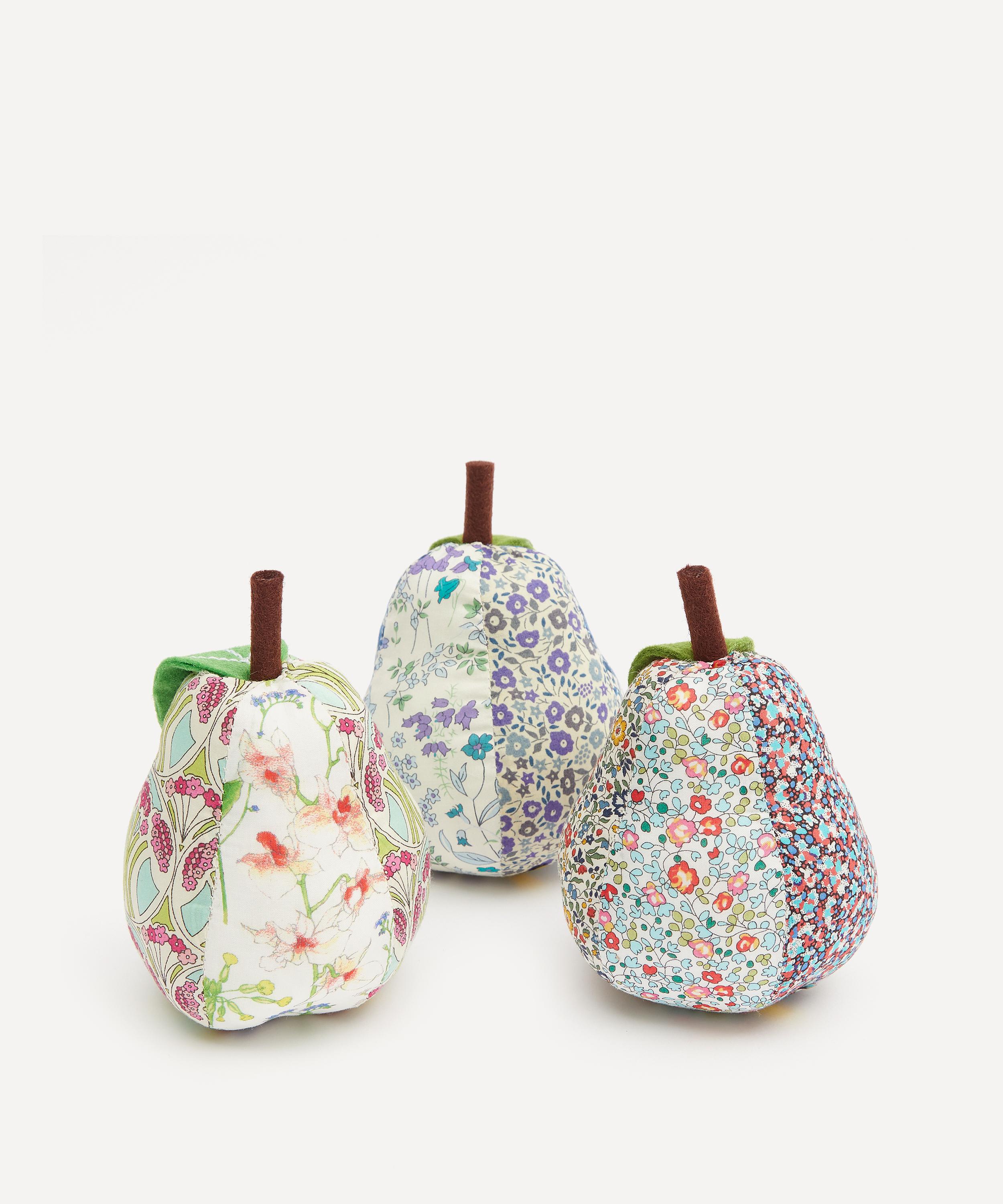 Patchwork Print Pear Pin Cushion Liberty Fabrics