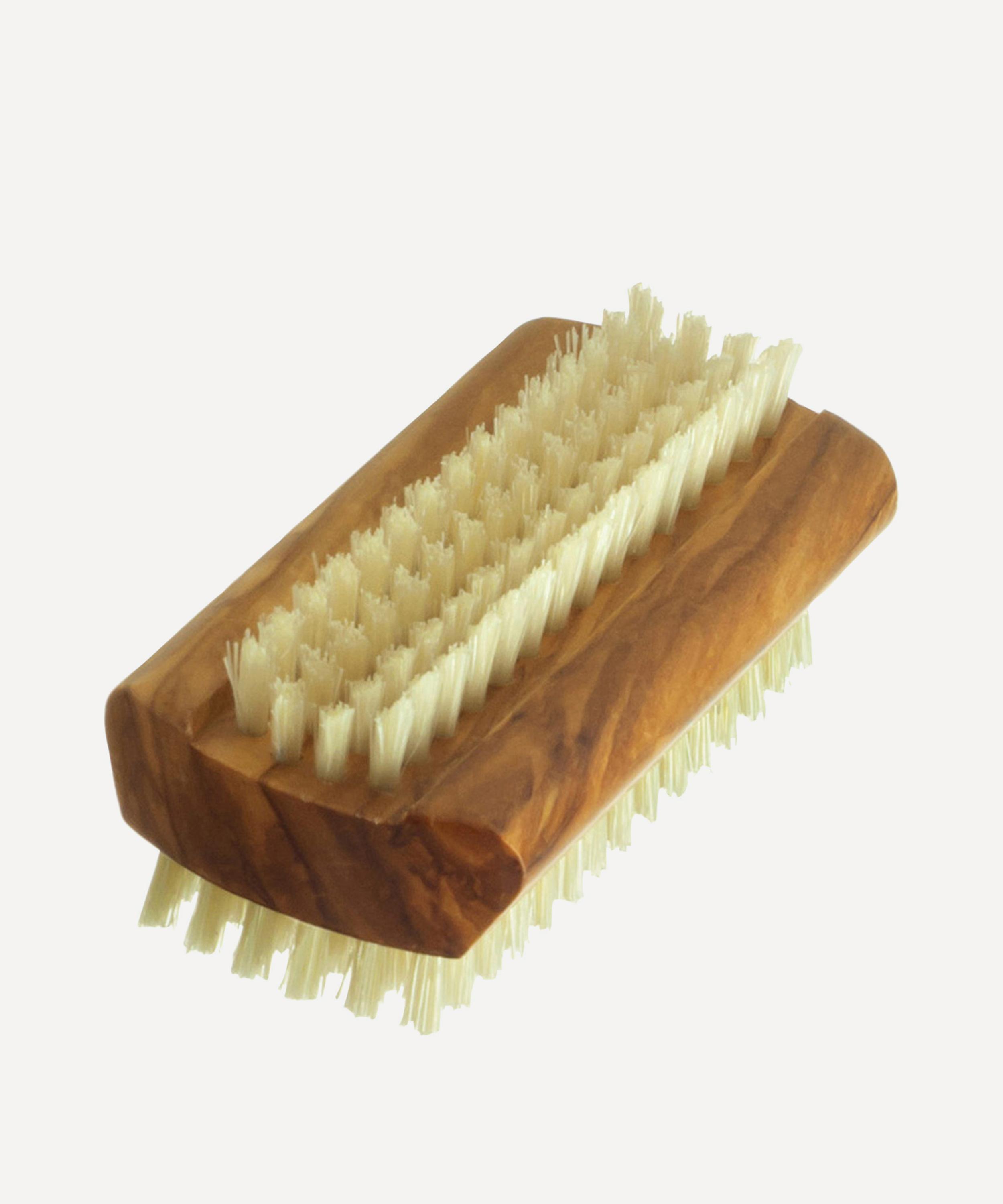 Hydréa London - Olive Wood Dual-Sided Nail Brush image number 0