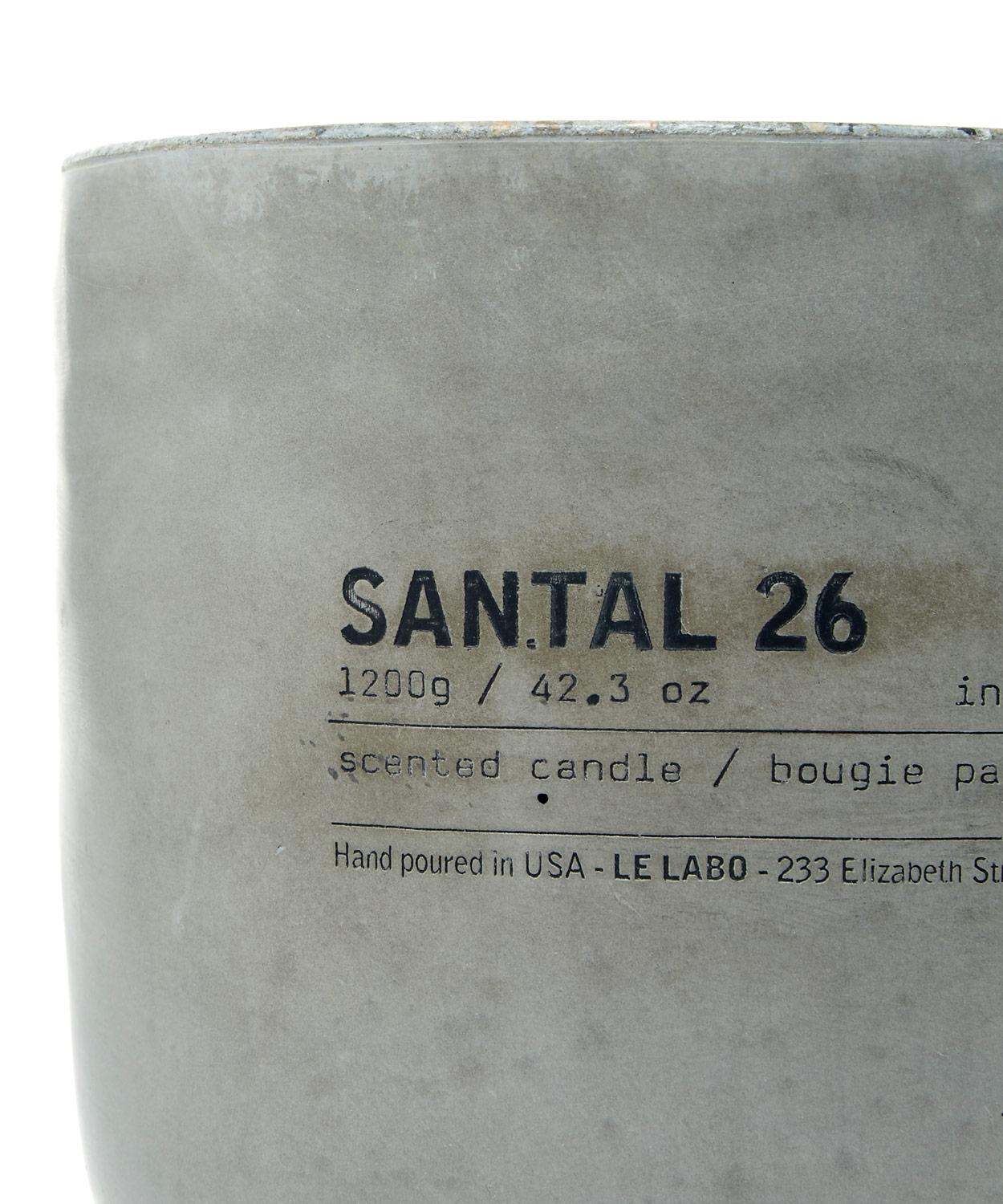 Le Labo Santal 26 Concrete Candle 1.2kg Liberty