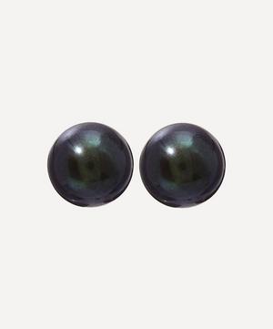 Kojis - Black Pearl Stud Earrings image number 0