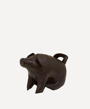Omersa - Miniature Leather Sitting Pig image number 1