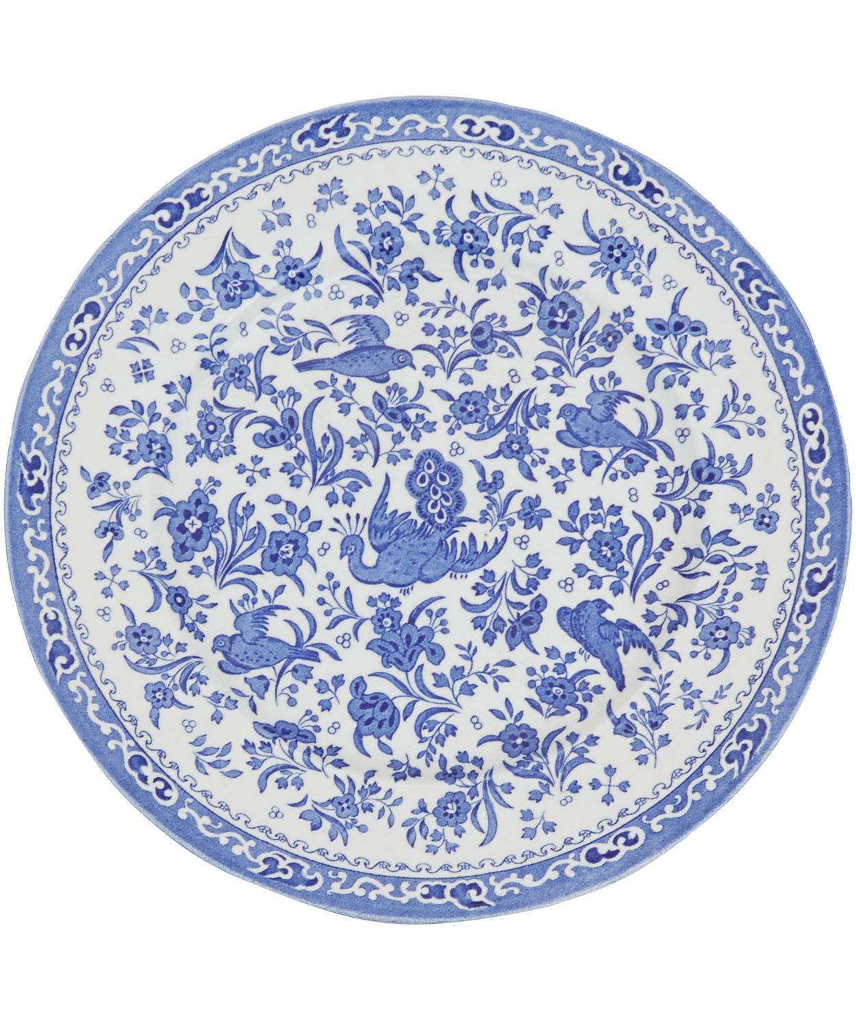 Burleigh -  Regal Peacock Earthenware Plate 25cm image number 0