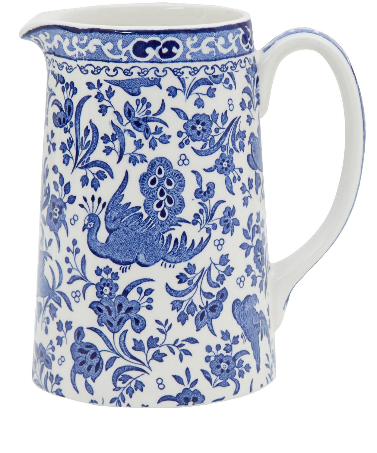 Burleigh -  Regal Peacock Earthenware Tankard Jug 568ml image number 0