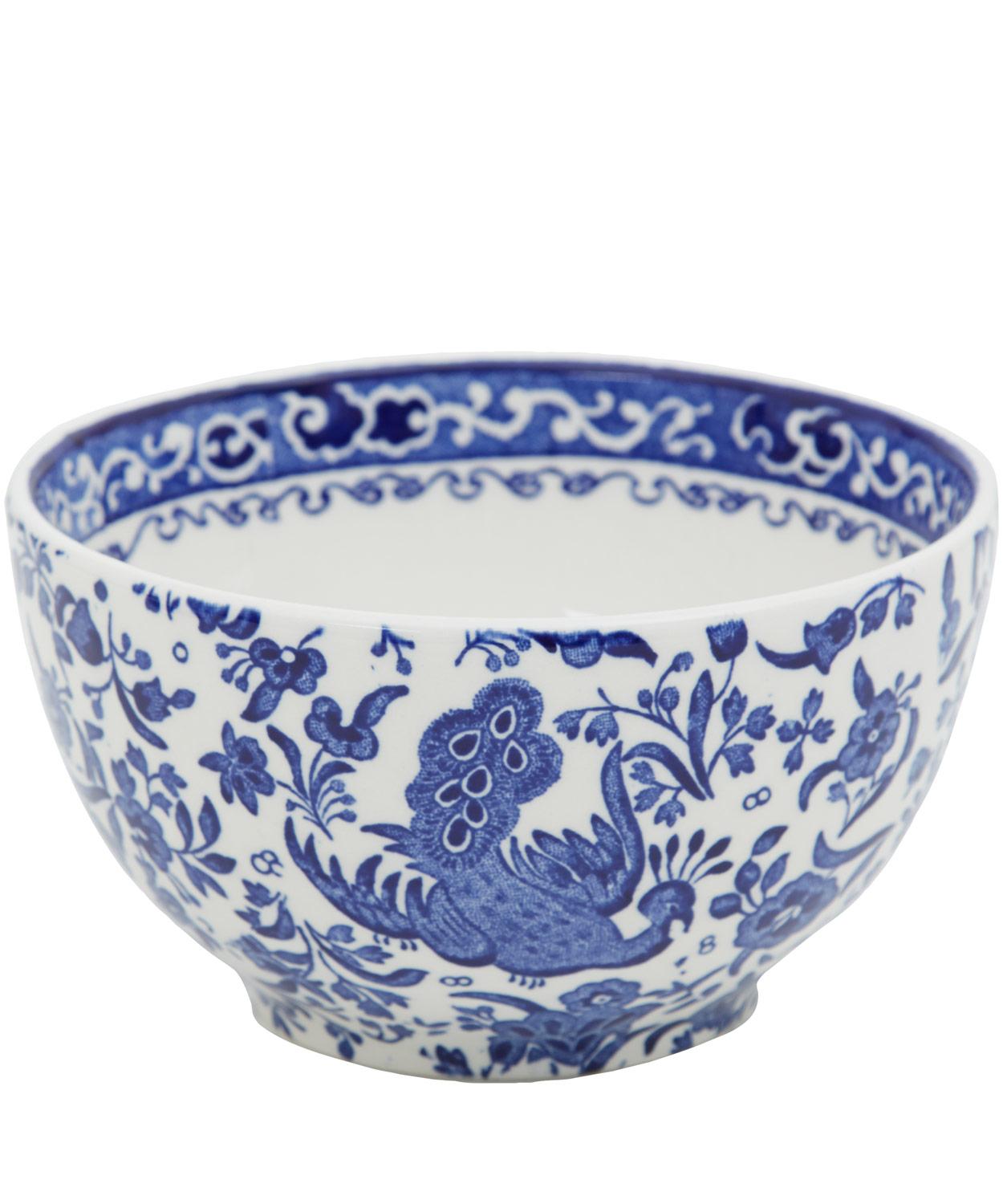 Burleigh -  Regal Peacock Earthenware Sugar Bowl 12cm image number 0