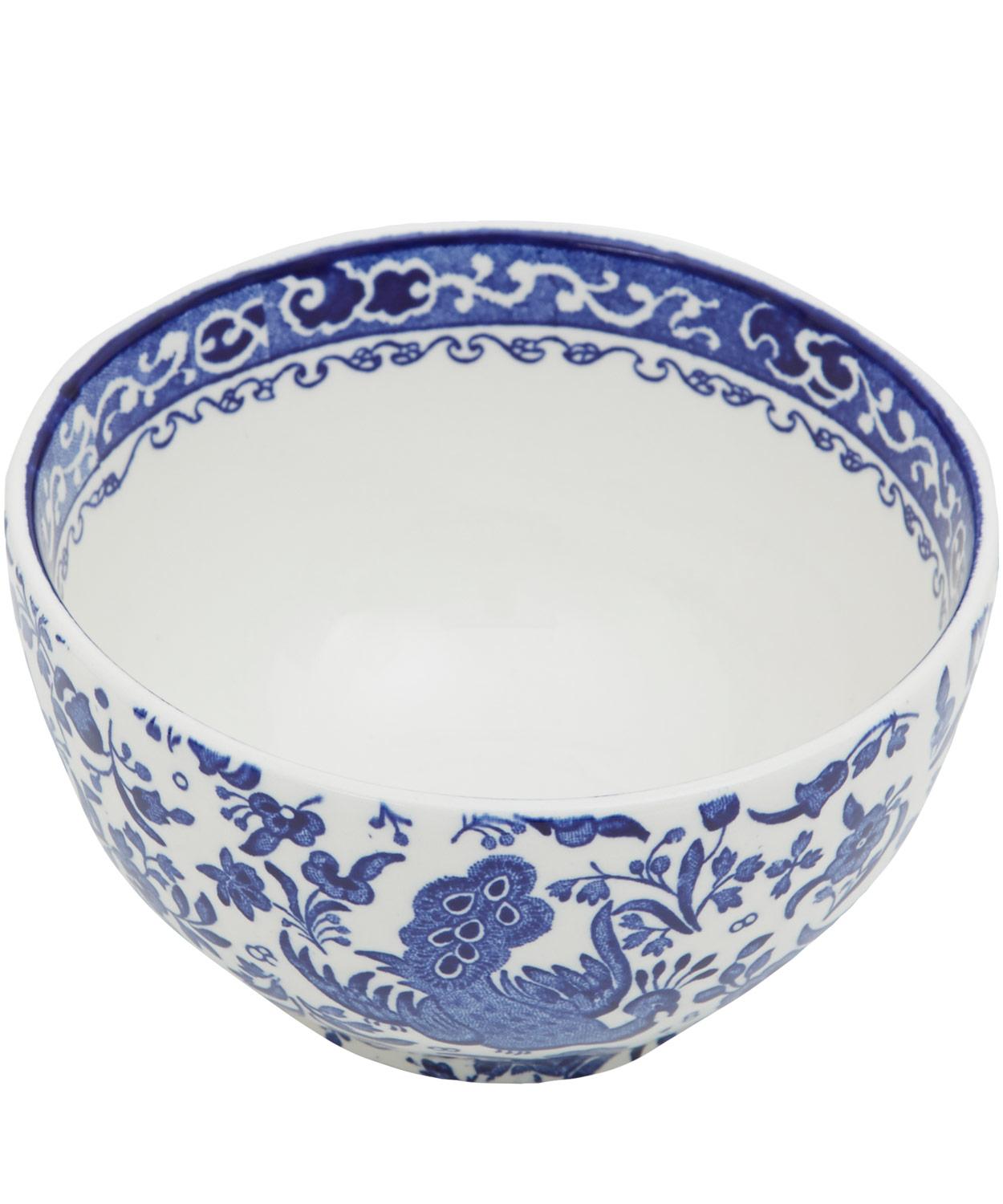 Burleigh -  Regal Peacock Earthenware Sugar Bowl 12cm image number 1