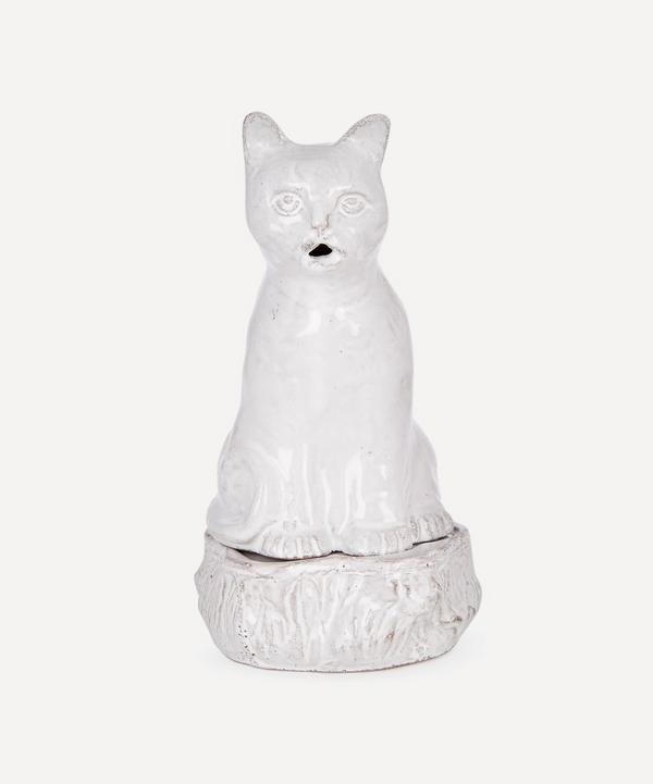 Astier de Villatte - Setsuko Cat Glazed Terracotta Incense Holder image number null