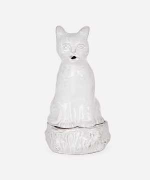 Astier de Villatte - Setsuko Cat Glazed Terracotta Incense Holder image number 0