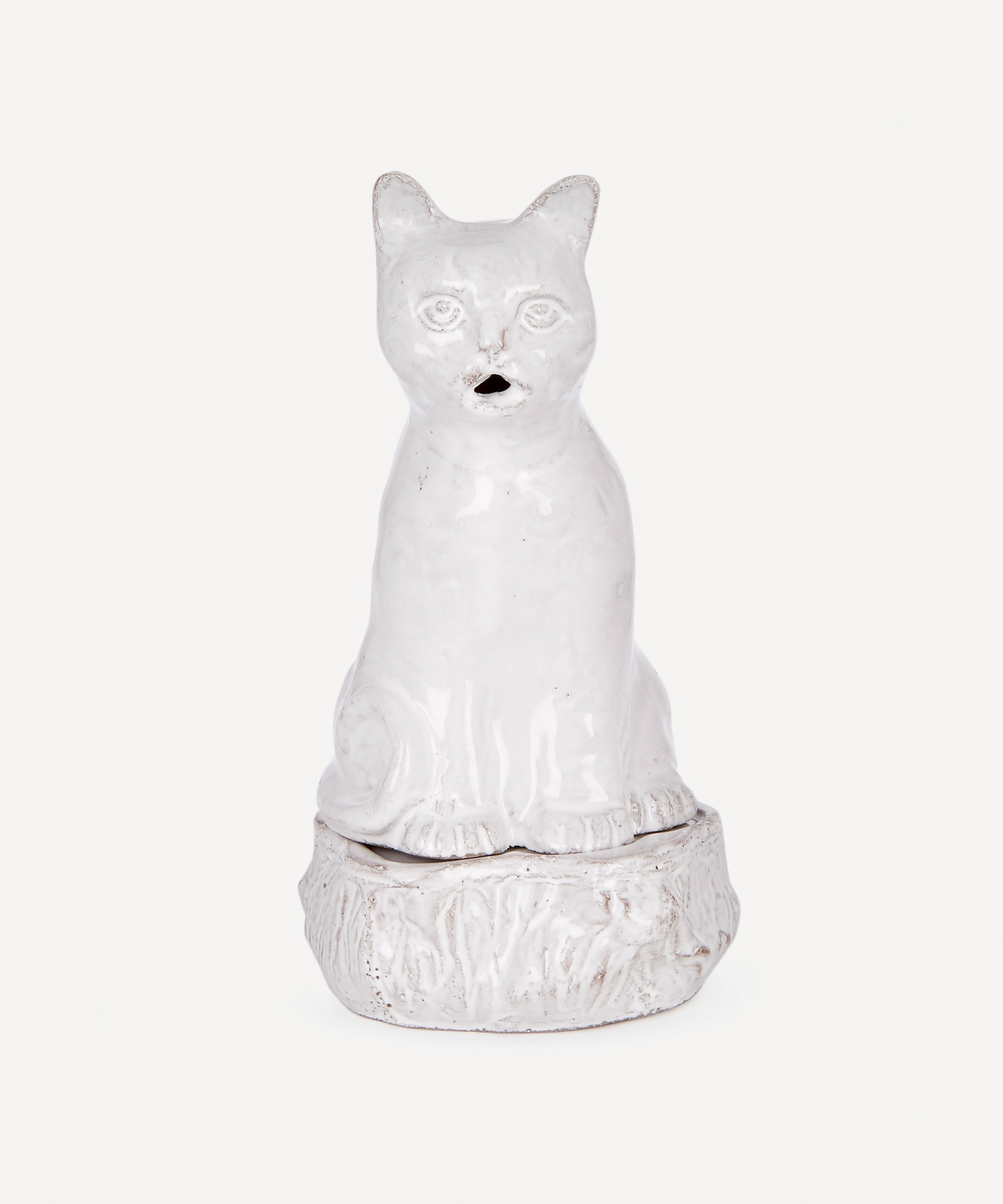 Astier de Villatte - Setsuko Cat Glazed Terracotta Incense Holder