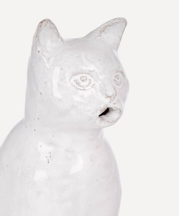 Astier de Villatte Setsuko Cat Glazed Terracotta Incense Holder 