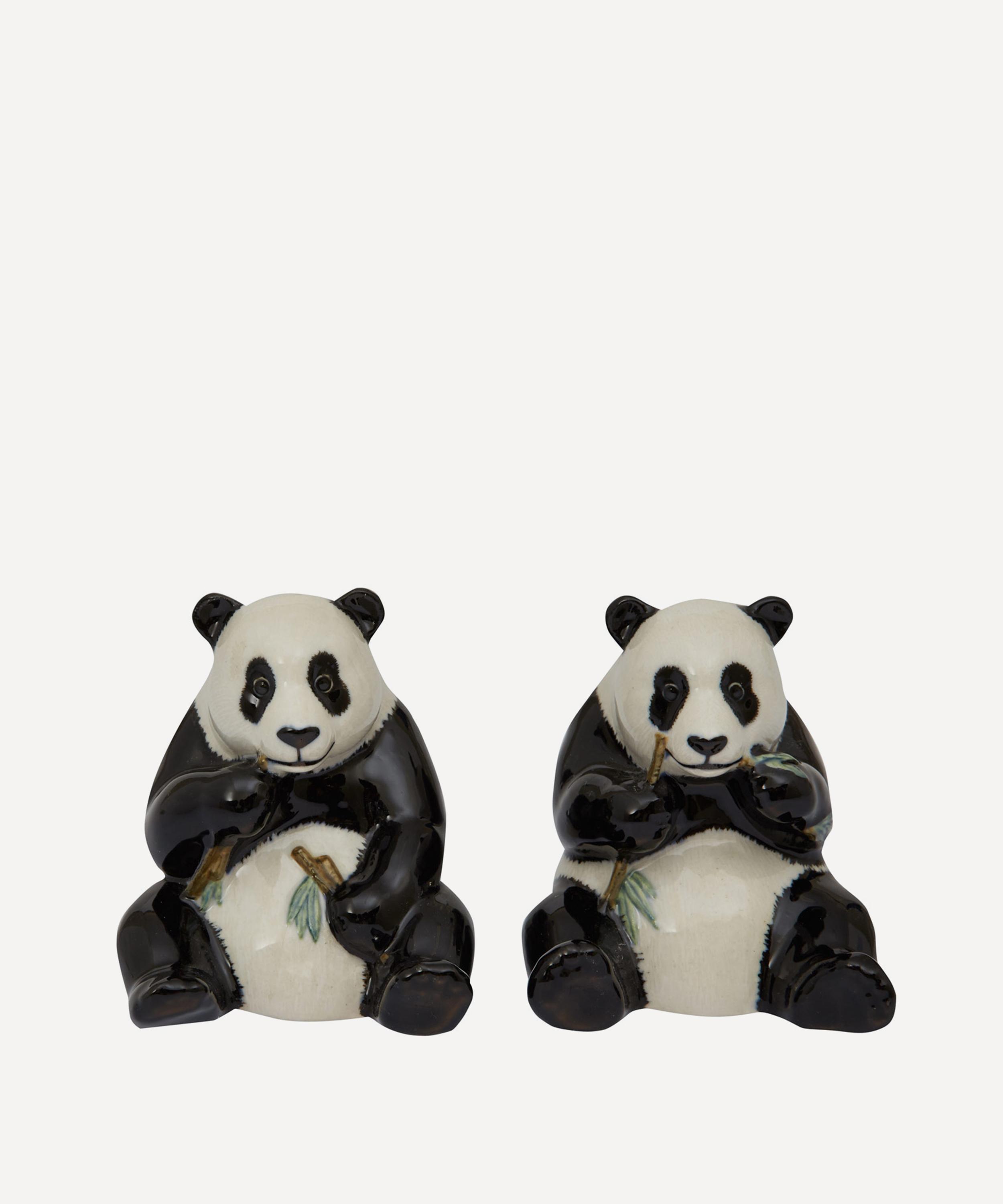 Quail -  Panda Stoneware Salt and Pepper Shakers