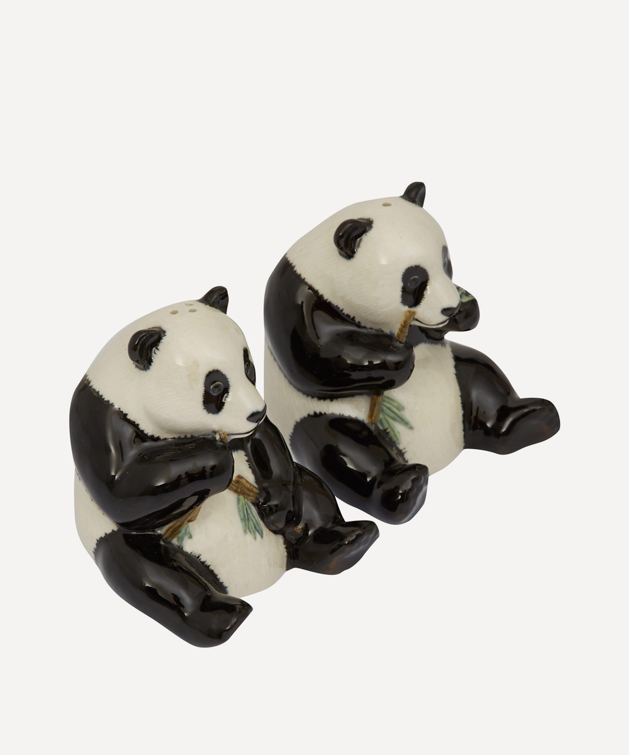 Quail -  Panda Stoneware Salt and Pepper Shakers image number 1