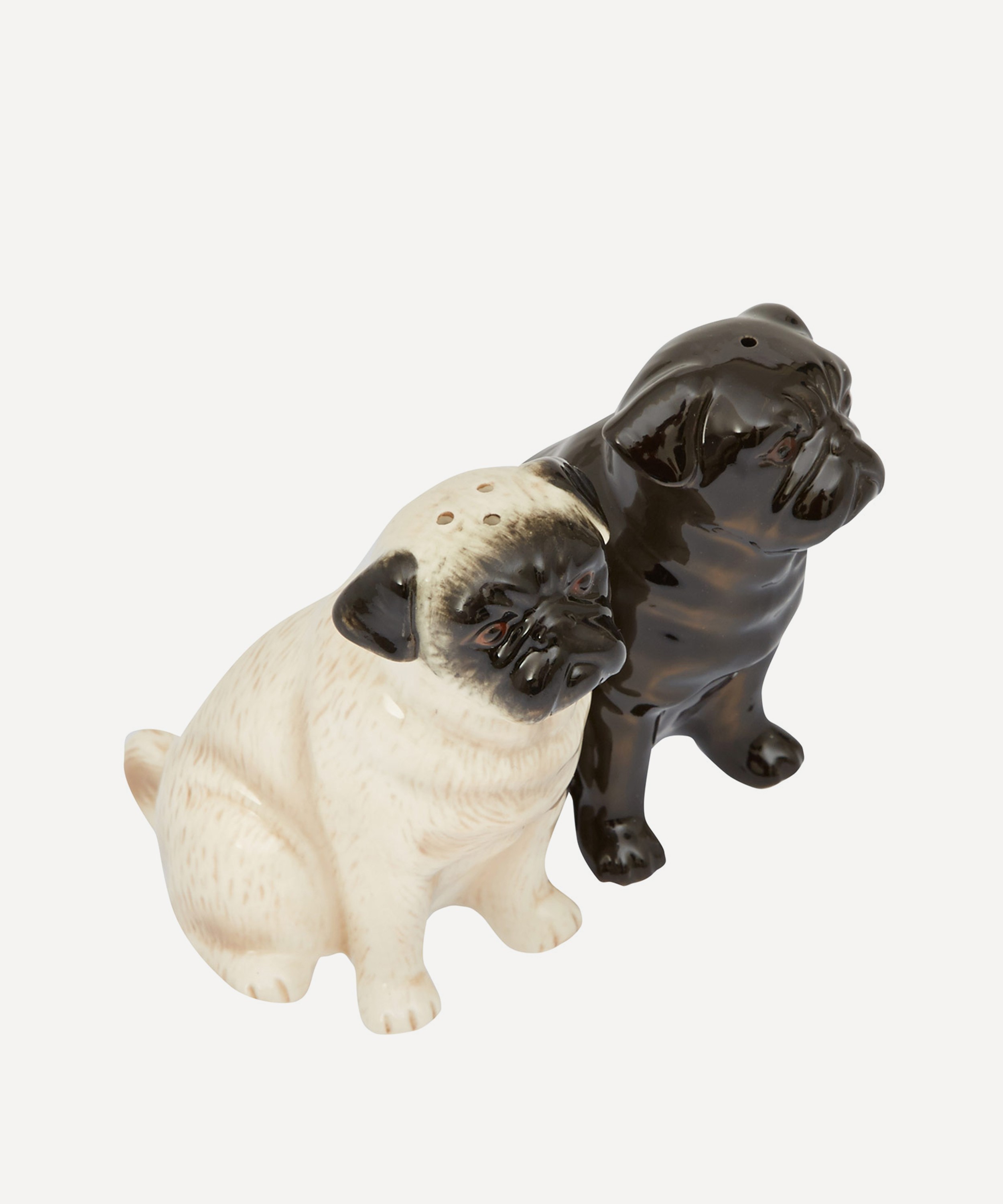 Quail - Pug Stoneware Salt and Pepper Shakers image number 1