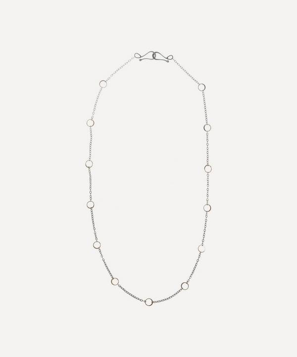 Melissa Joy Manning - Silver and 14ct Gold Round Link Chain Necklace image number 0