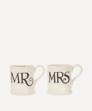 Set of Two Mr. and Mrs. Mugs