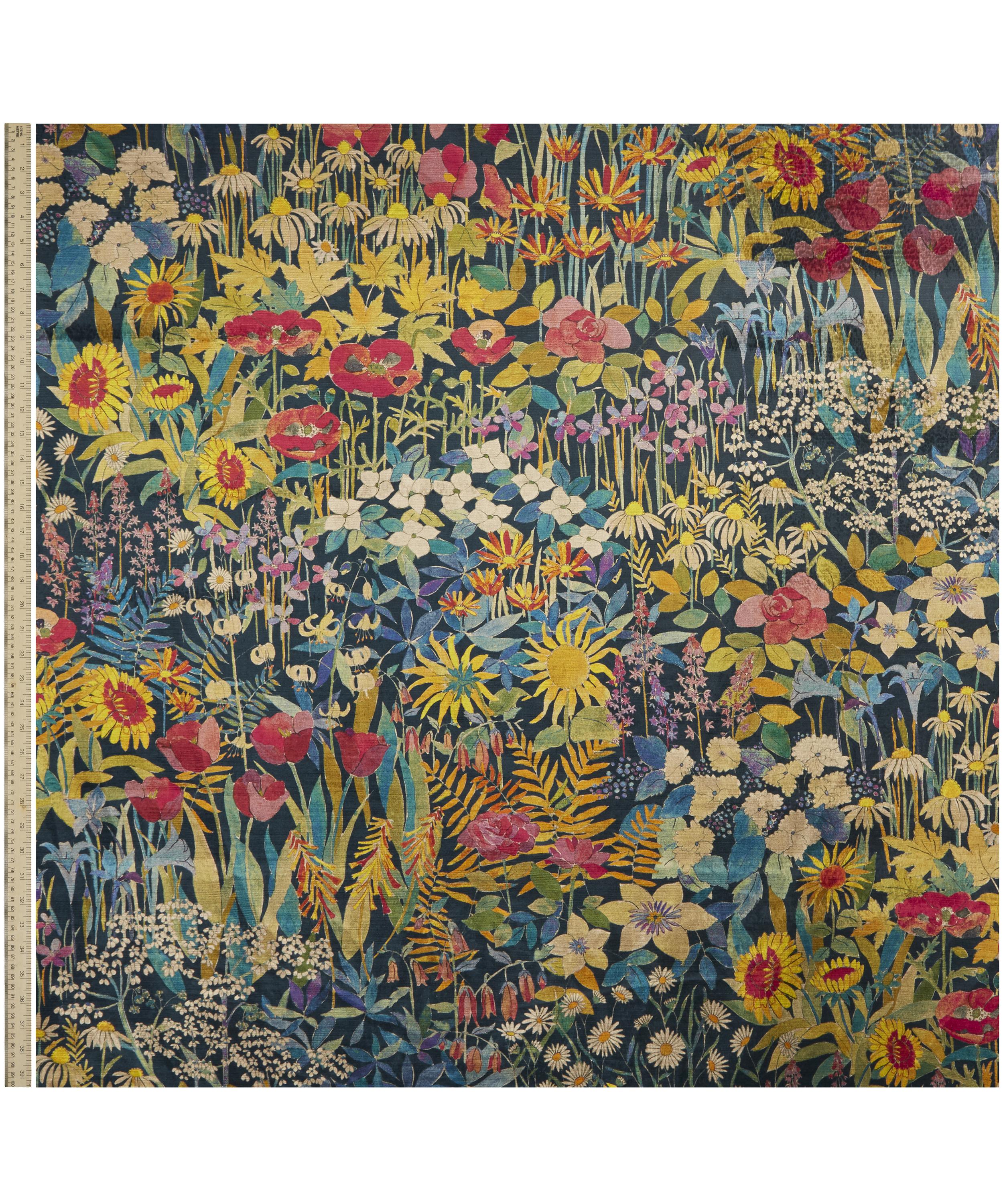 Liberty Fabrics Interiors - Faria Flowers Velvet in Marigold image number 1