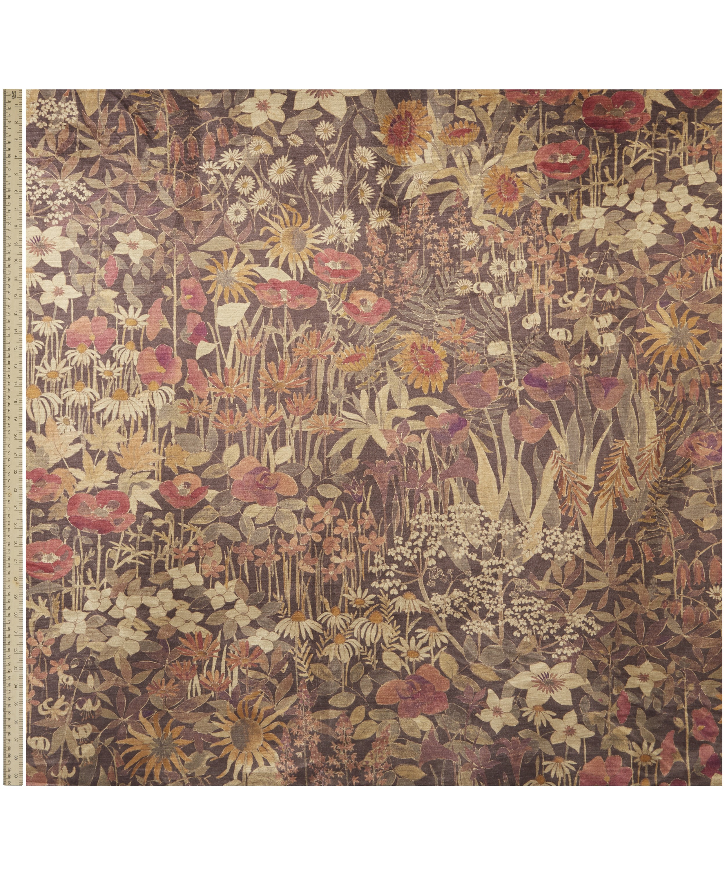 Liberty Fabrics Interiors - Faria Flowers Velvet in Woodpecker image number 1
