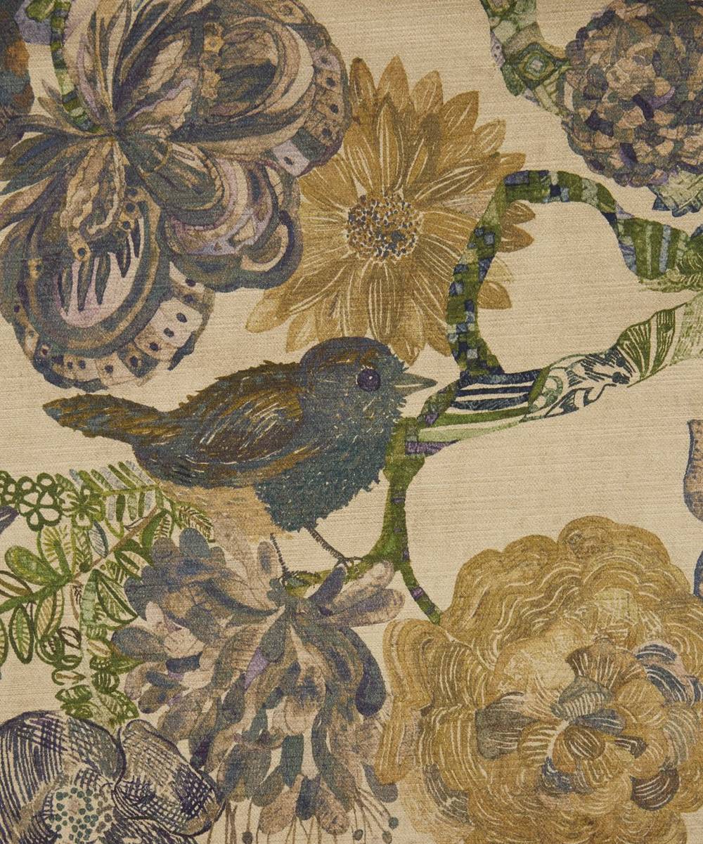 Liberty Fabrics Interiors - Golden Jeffery Rose Tree Vintage Velvet