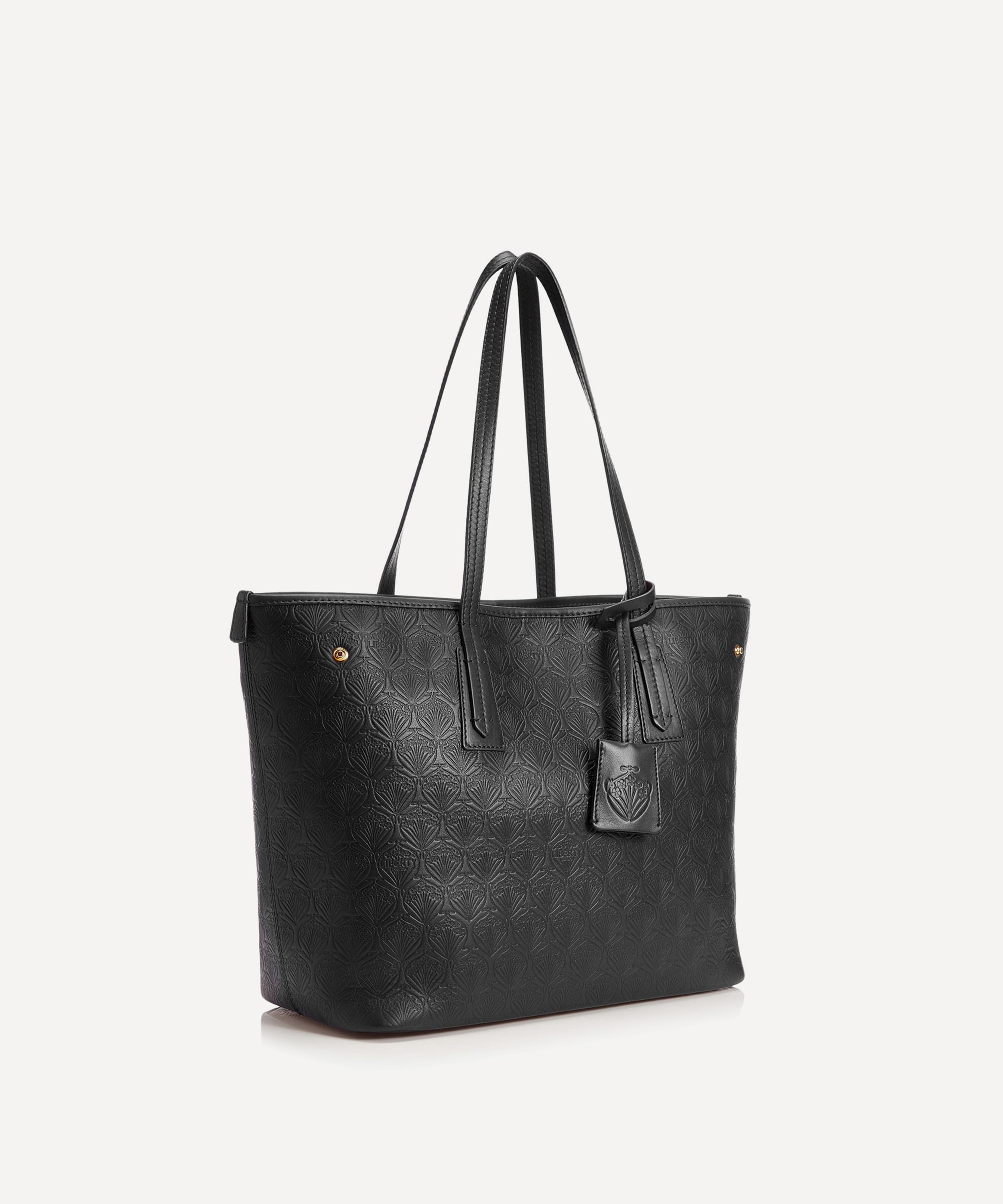 Tote Large tote in monogram-embossed leather - Bags