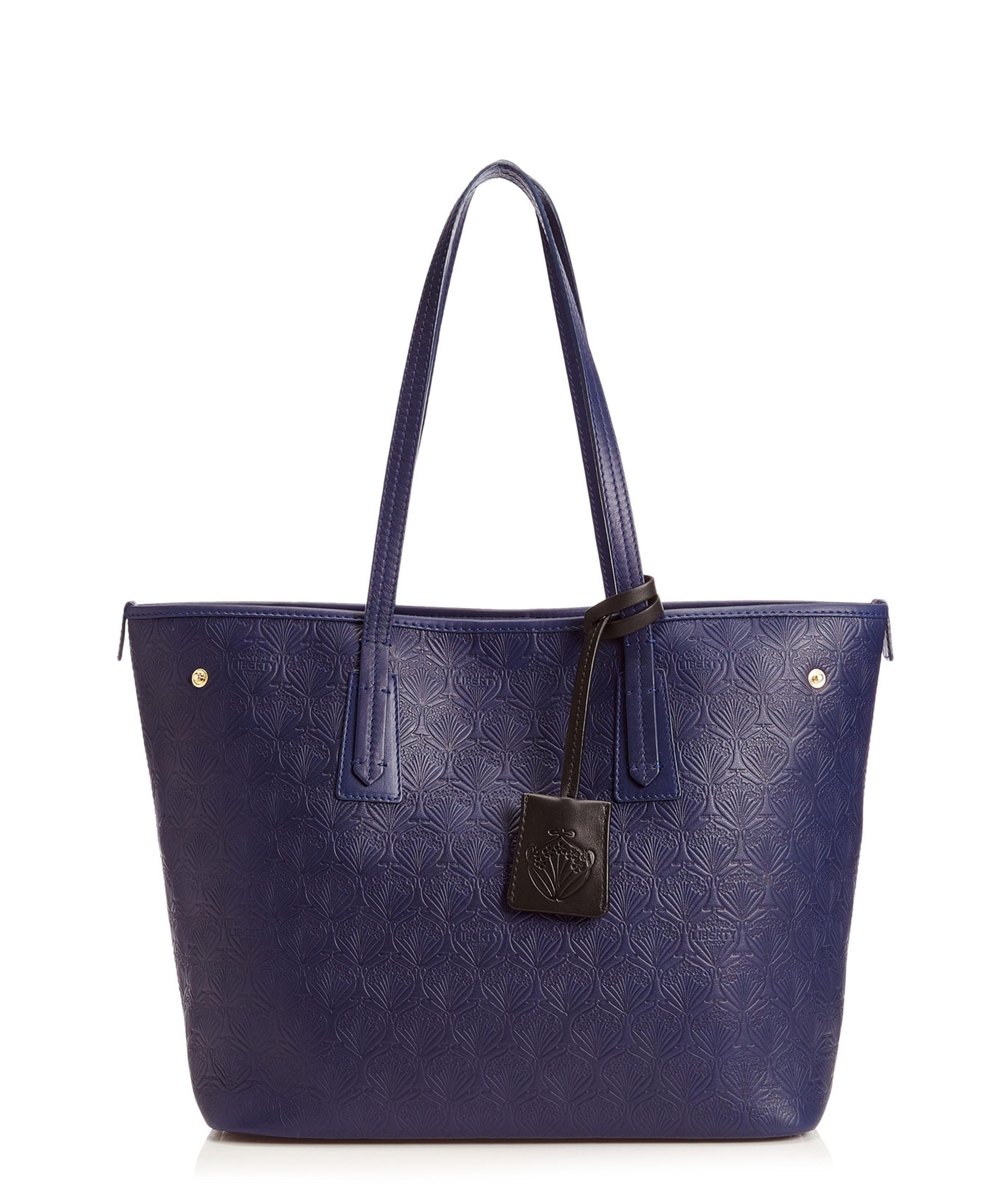 Liberty London Little Marlborough Tote Bag In Iphis Embossed