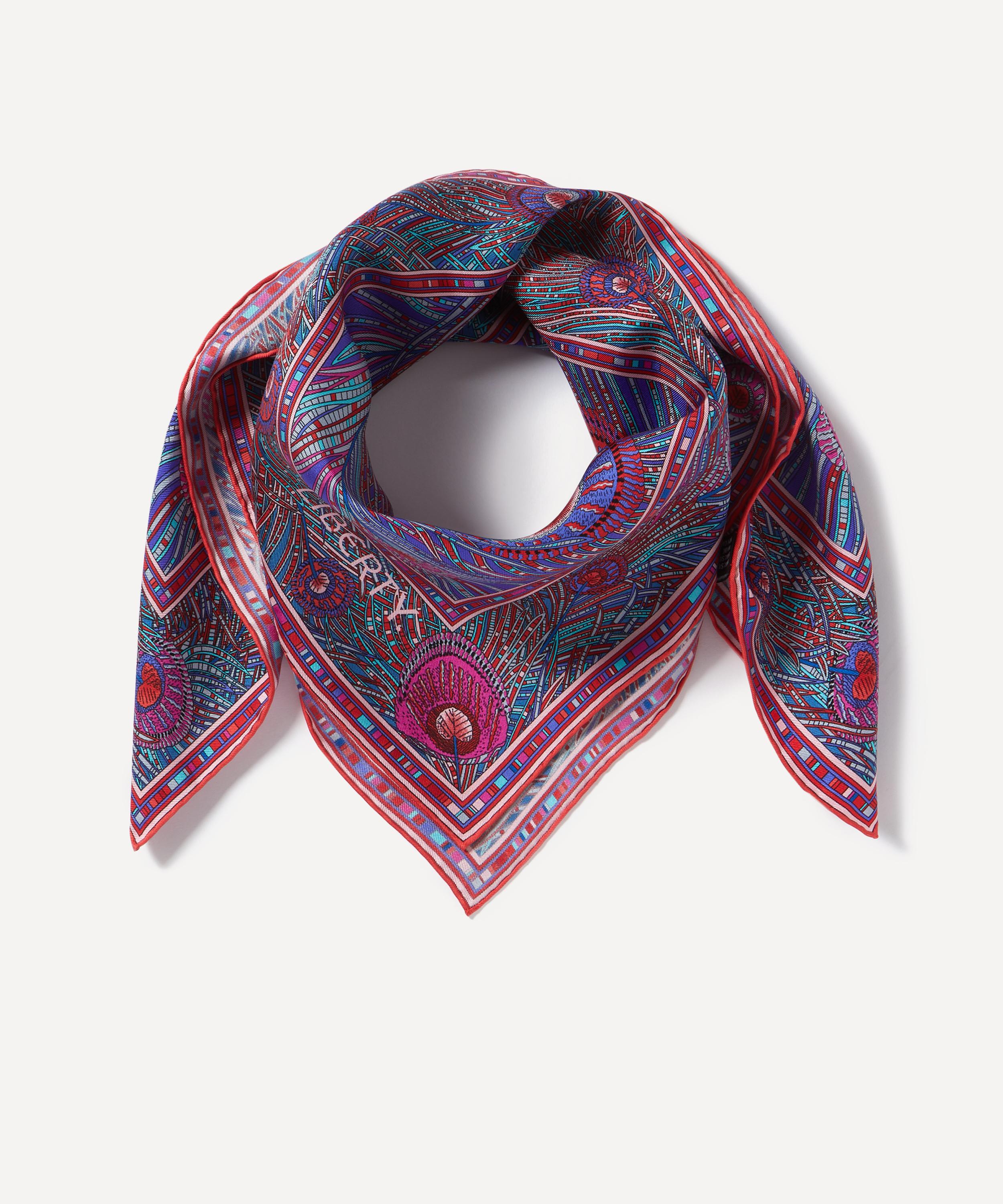 Revolutionary Love, Large Silk Twill Scarf: Purple, Pink and Green.