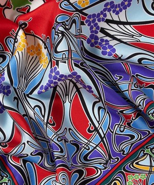 Liberty - Ianthe 70 x 70cm Silk Twill Scarf image number 3