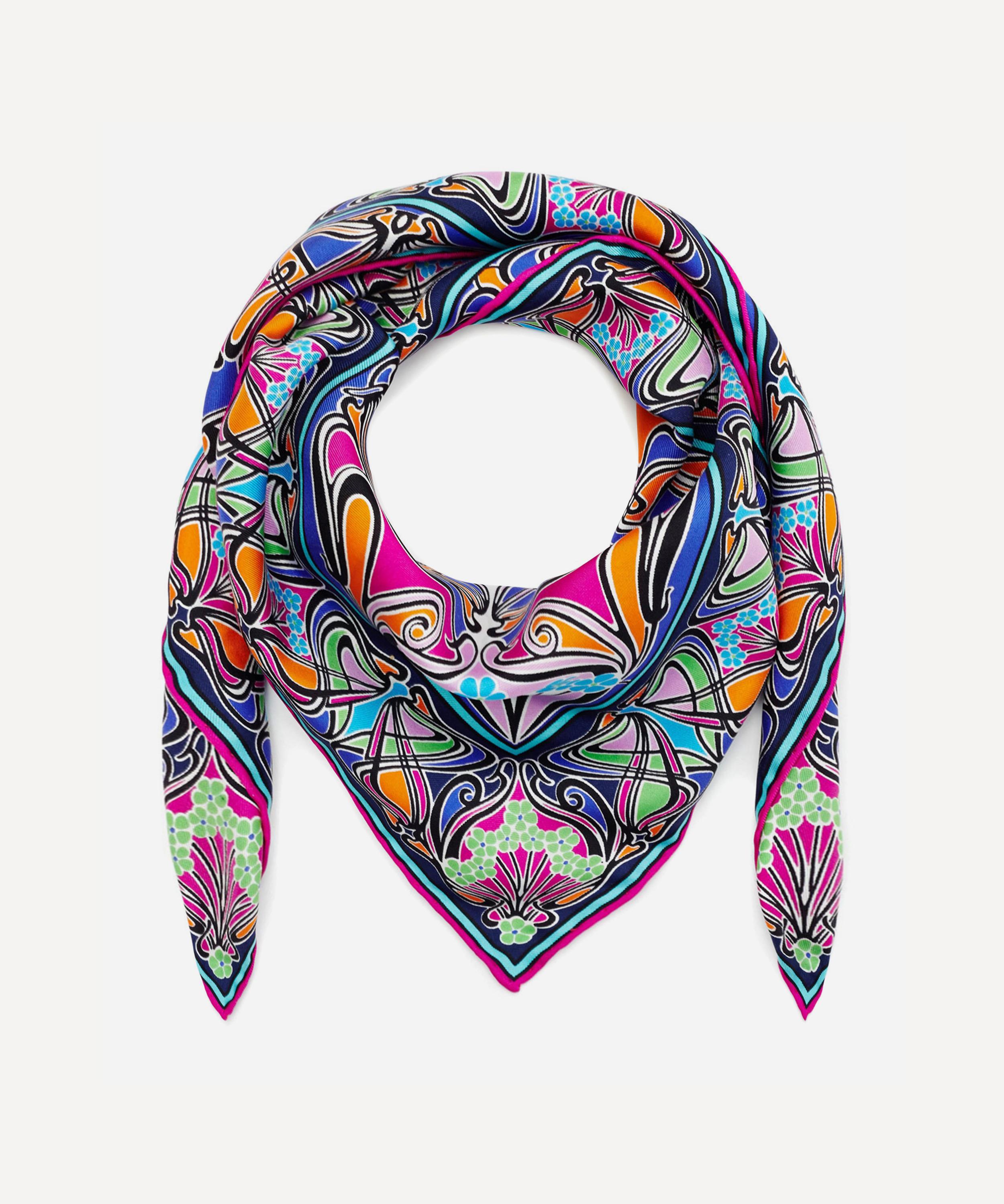 Liberty - Ianthe 70 x 70cm Silk Twill Scarf image number 1