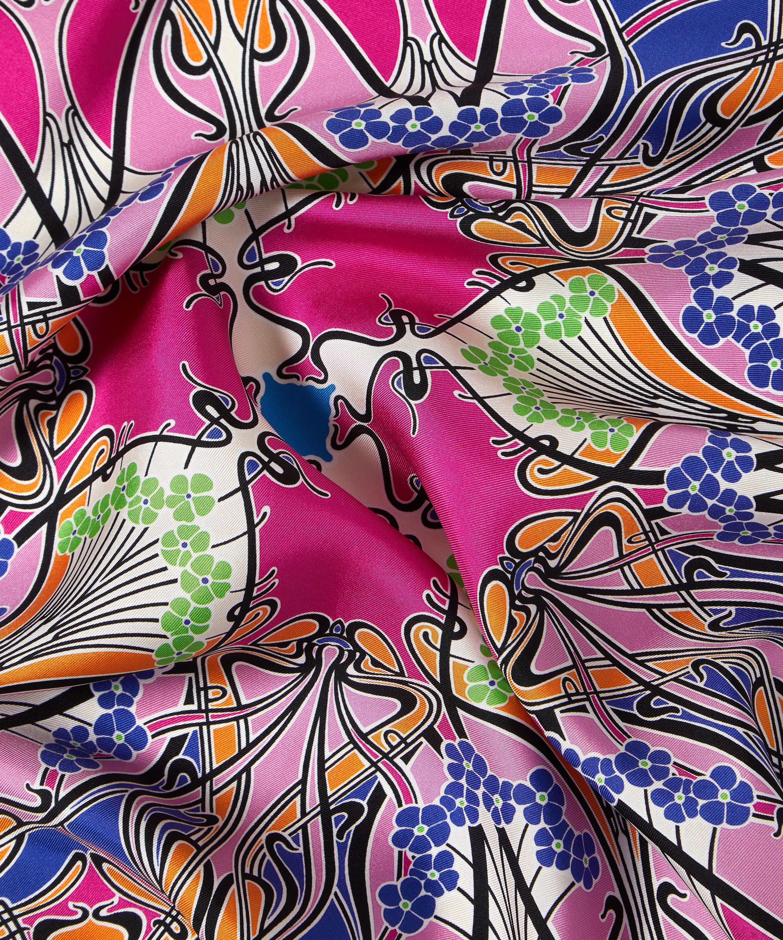 Liberty - Ianthe 70 x 70cm Silk Twill Scarf image number 3