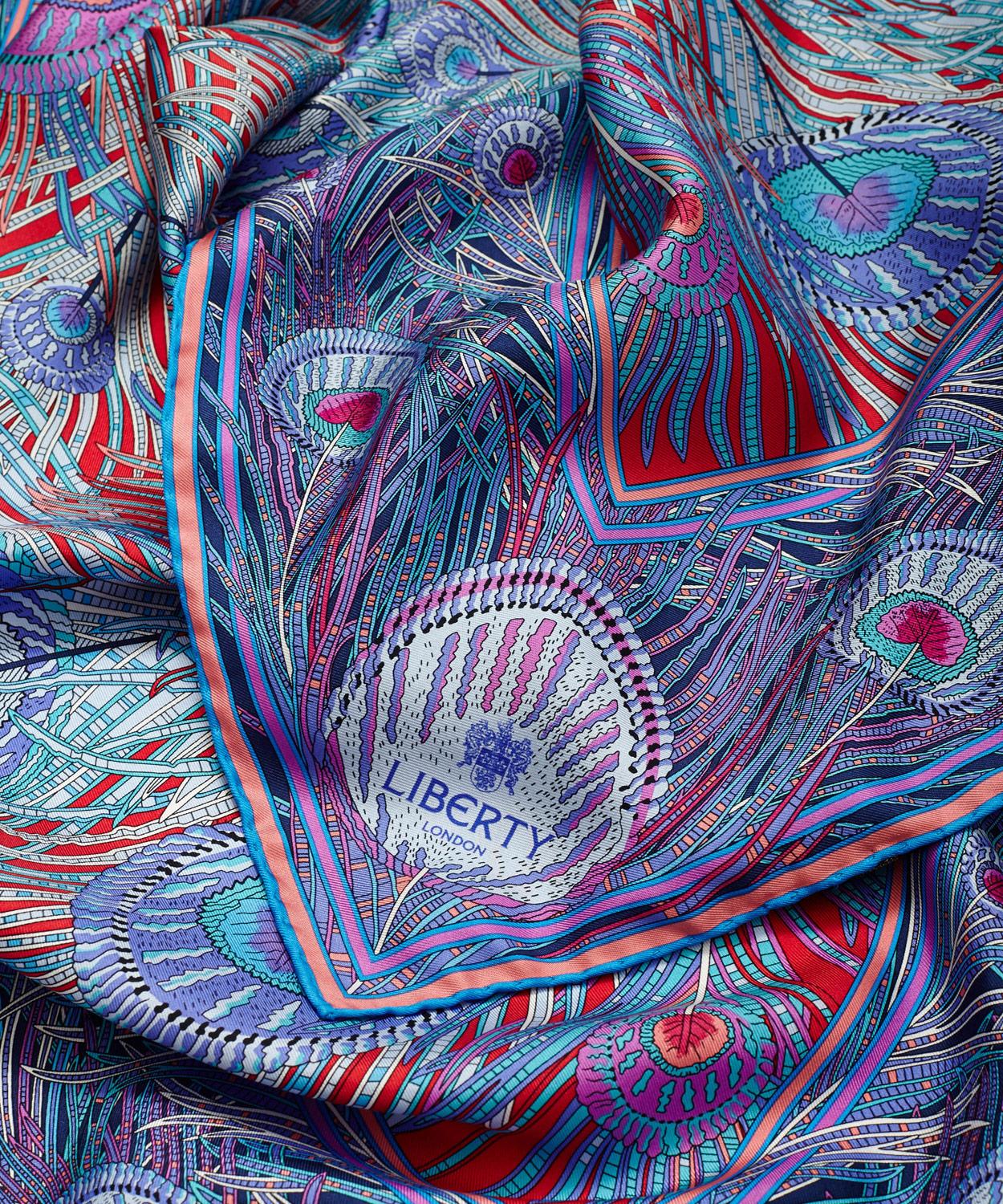 Liberty - Hera 90 x 90 Silk Twill Scarf image number 2