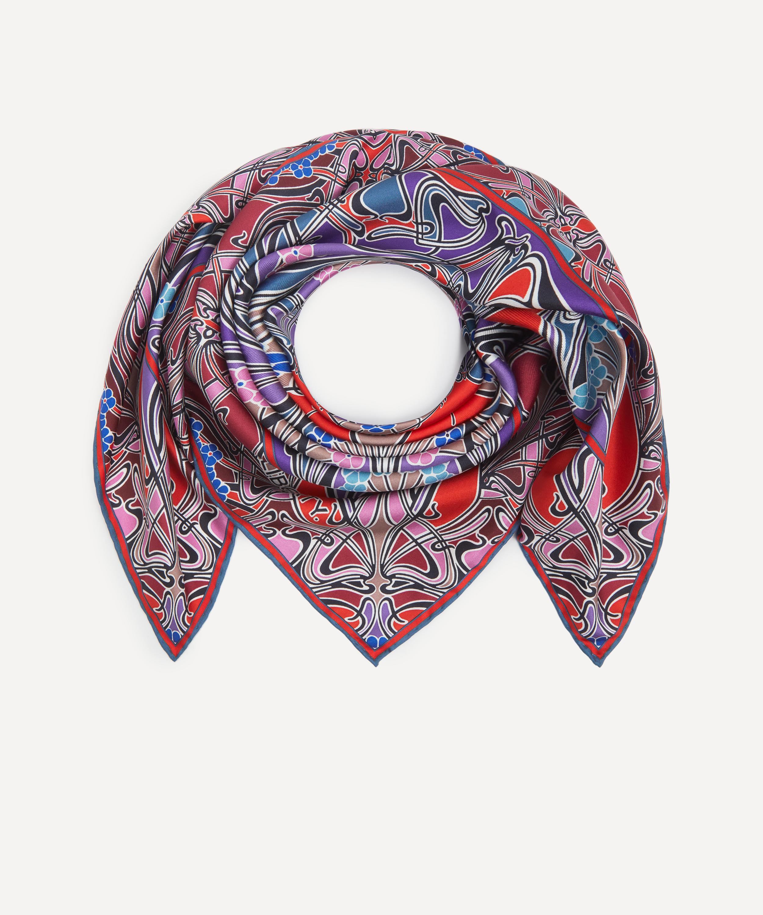 Liberty - Ianthe 90 x 90 Silk Foulard Scarf image number 1