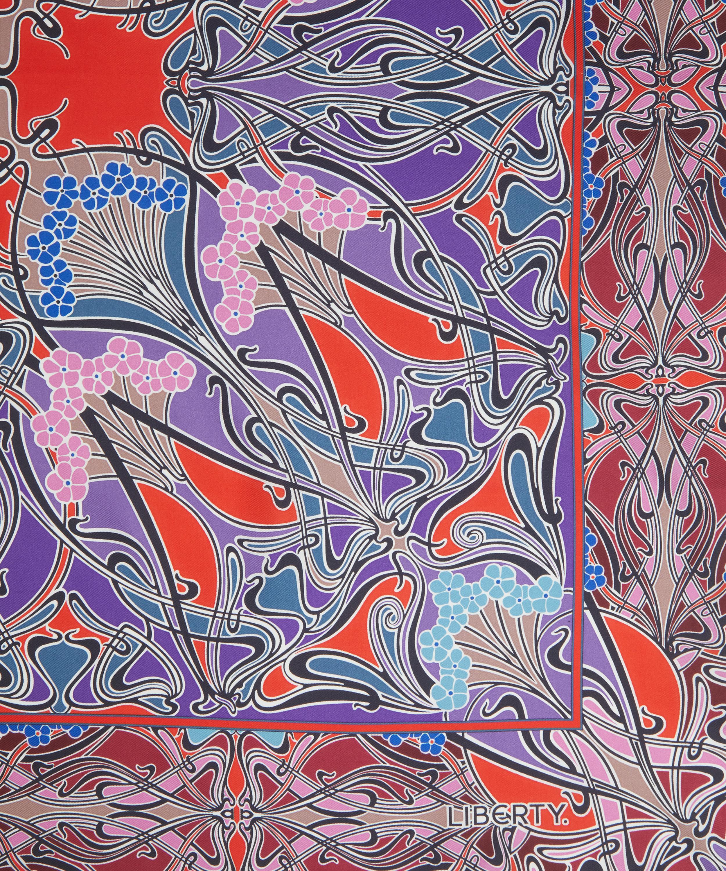 Liberty - Ianthe 90 x 90 Silk Foulard Scarf image number 3
