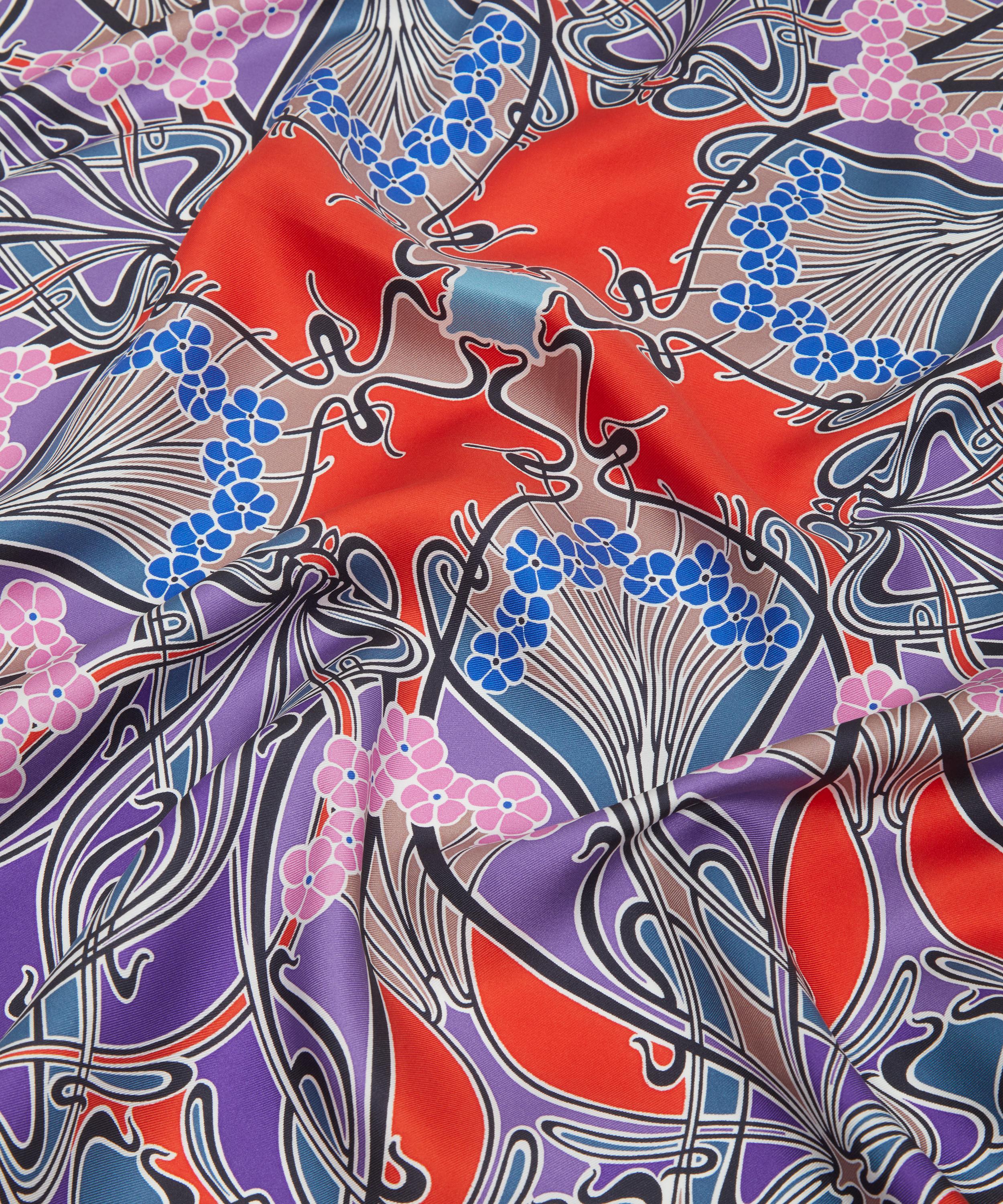 Liberty - Ianthe 90 x 90 Silk Foulard Scarf image number 4