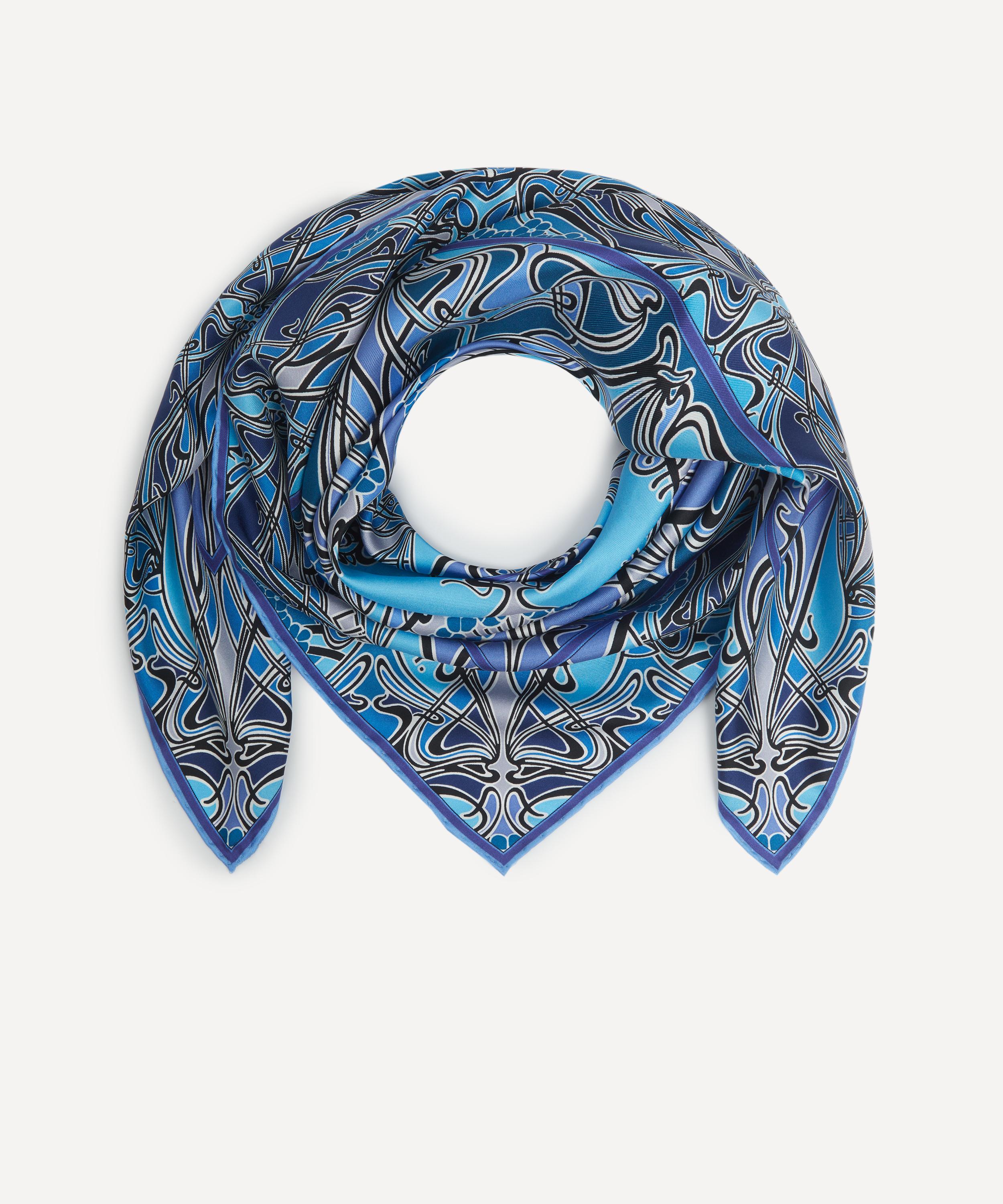 Liberty - Ianthe 90 x 90 Silk Foulard Scarf image number 1