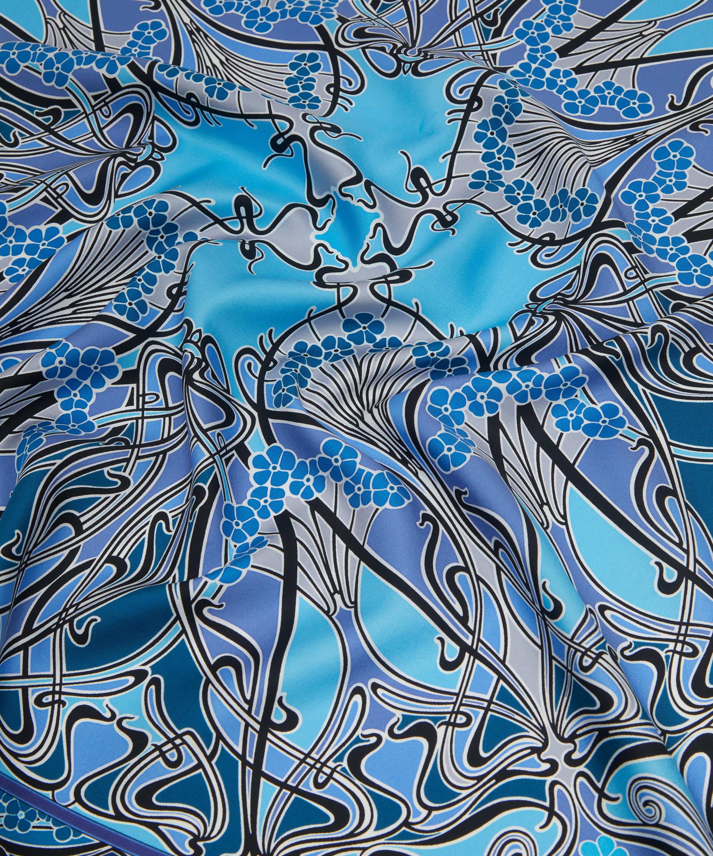 Liberty - Ianthe 90 x 90 Silk Foulard Scarf image number 4