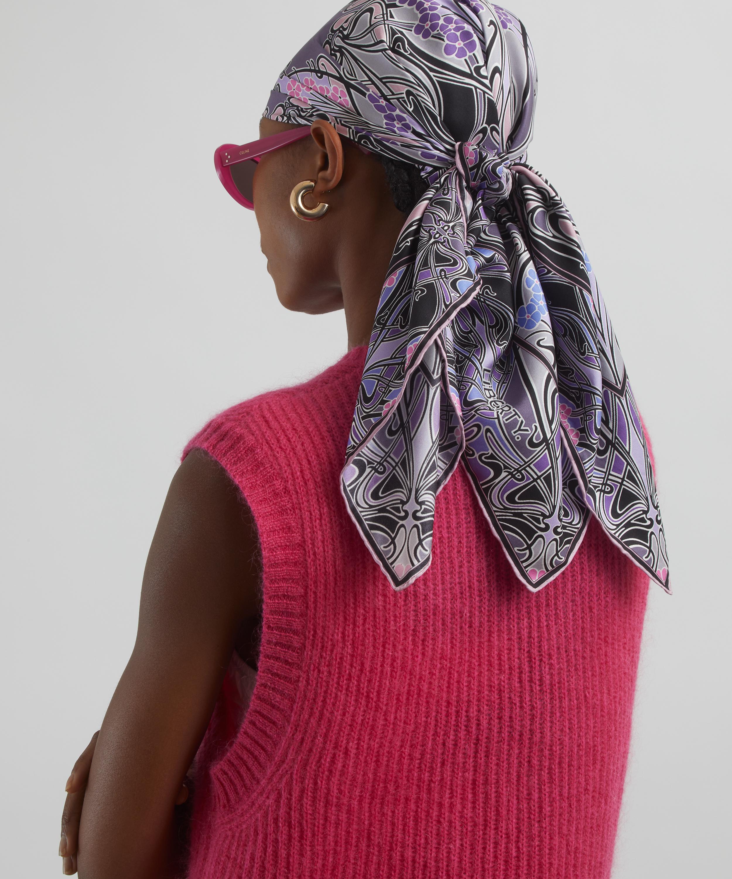 Liberty - Ianthe 90 x 90 Silk Foulard Scarf image number 1