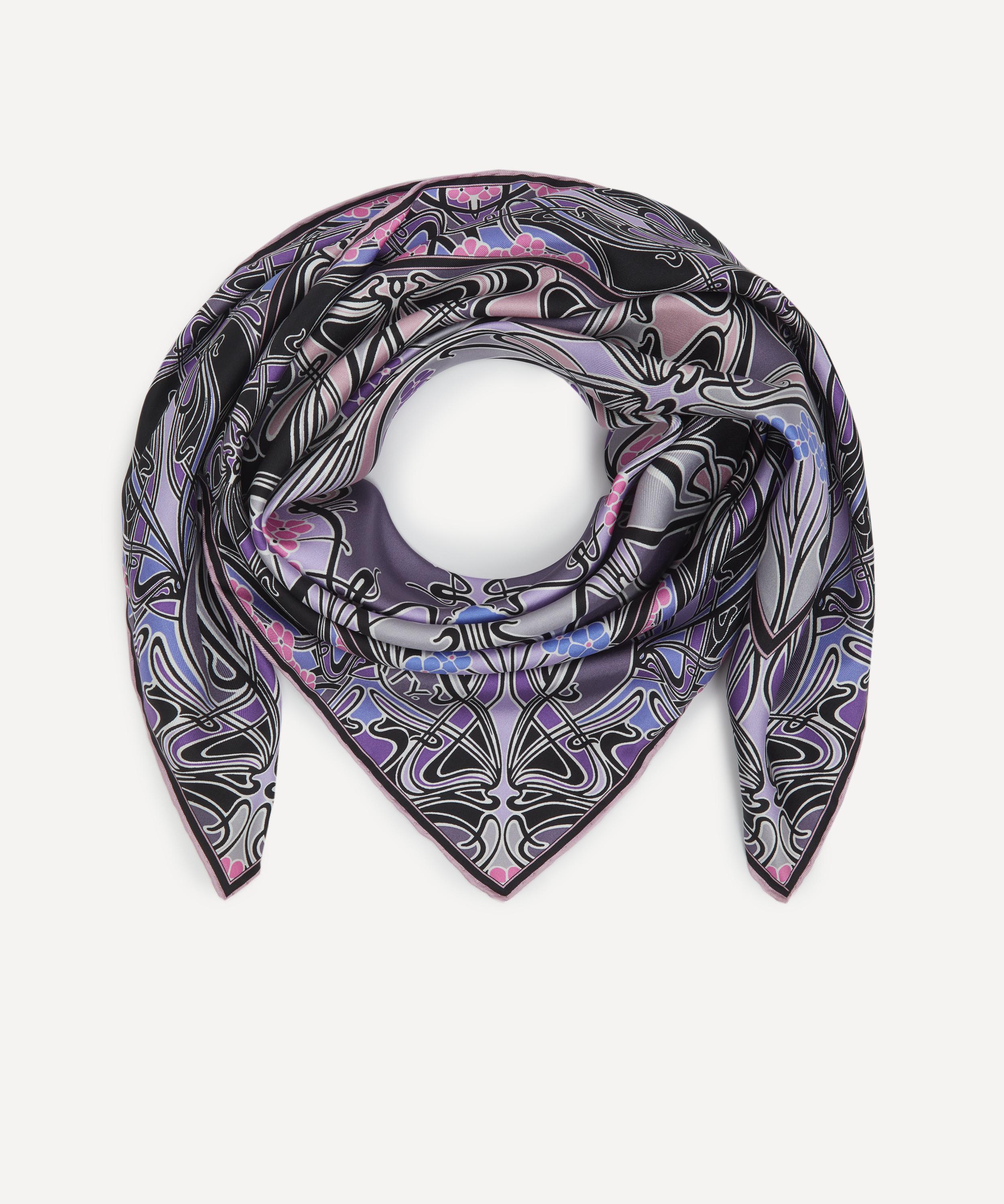 Liberty - Ianthe 90 x 90 Silk Foulard Scarf image number 2